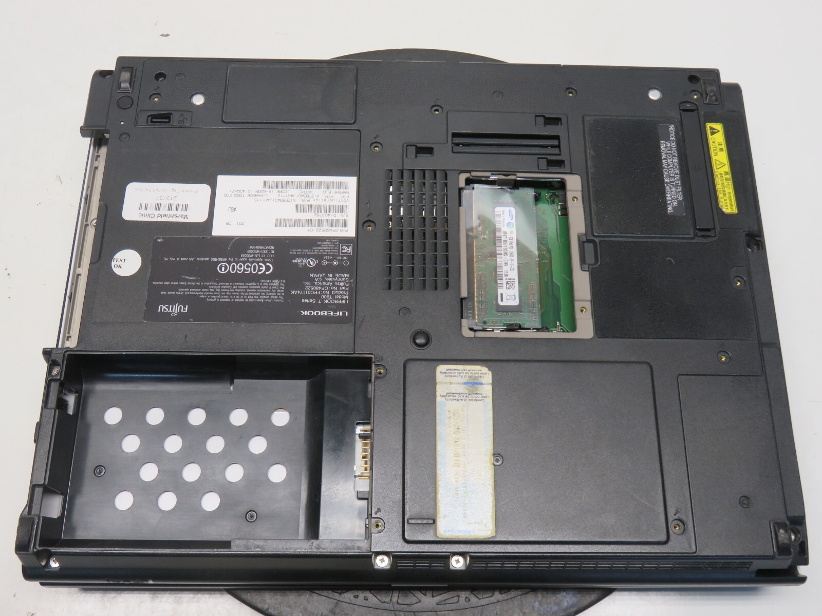 Fujitsu Lifebook T900 Intel Core i5 CPU M 520 2.40GHz 2GB NO HDD No Batt