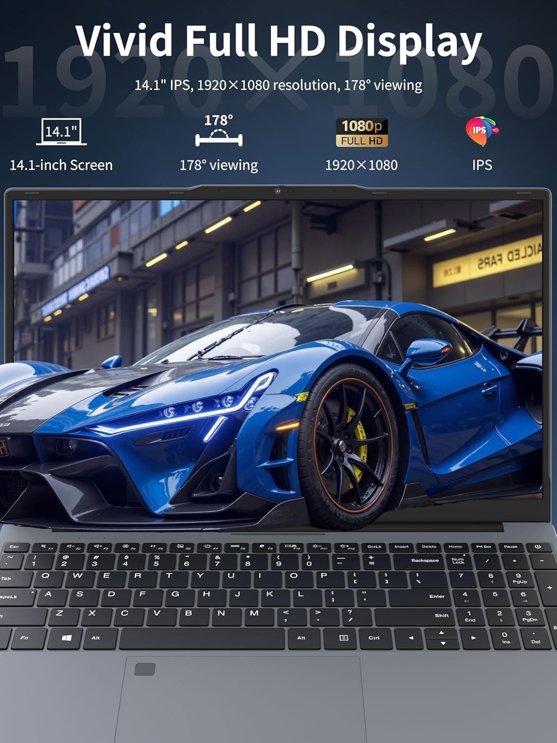 14″ FHD IPS Laptop Computer – Ryzen 5 3500U Quad-Core, 16GB RAM+460GB SSD, Windo