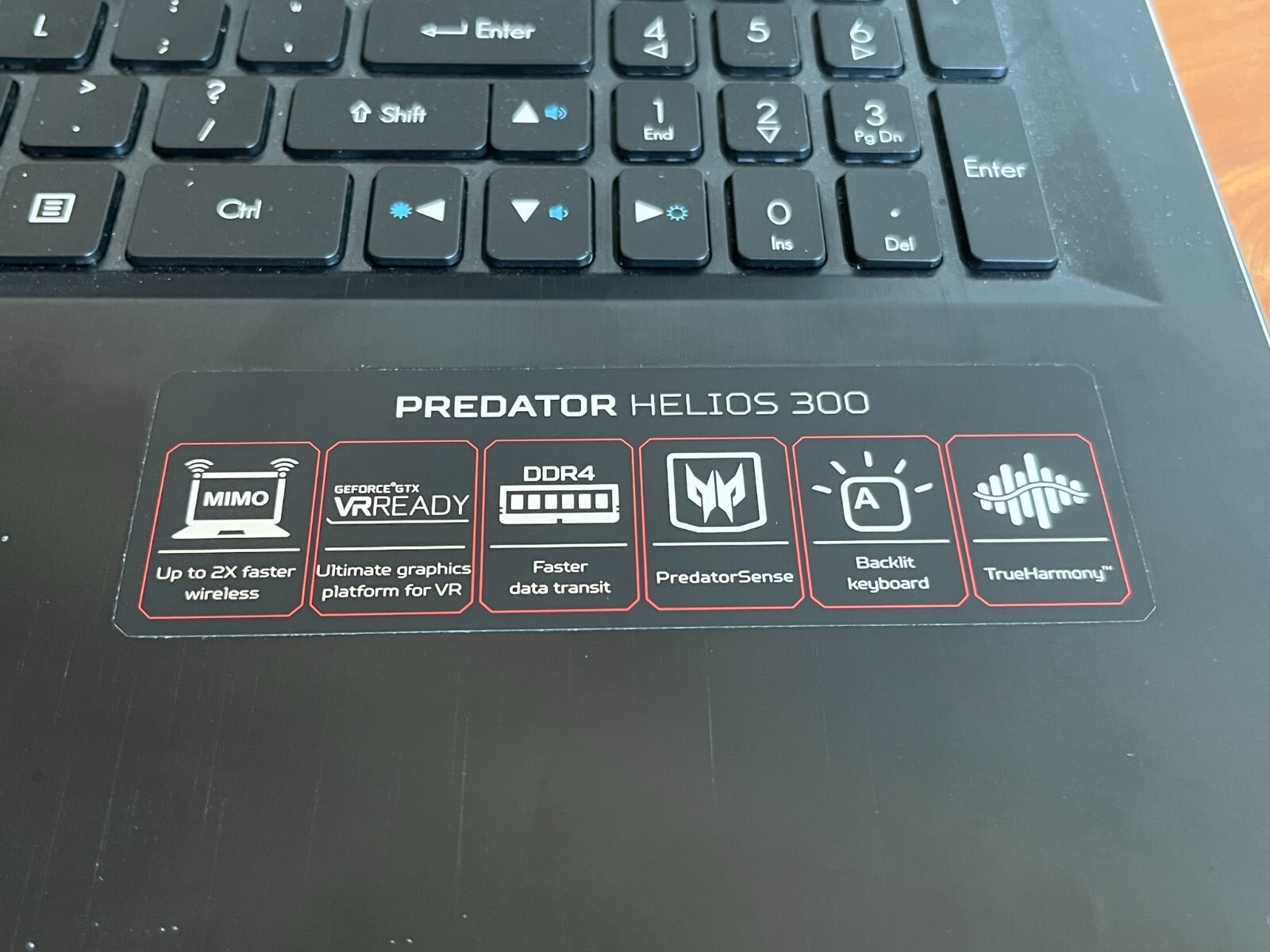 15″ Gaming Laptop, Acer Predator Helios 300, intel i7, Nvidia 1060 GTX, 16Gb Ram