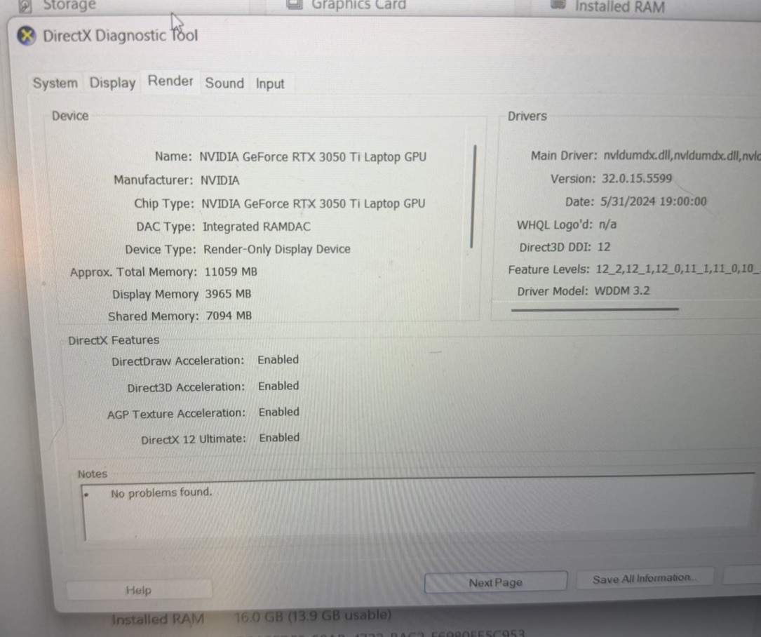 Lenovo ideapad 3-15ACH6 15.6″ Ryzen 5 5600H 3.3GHz 16GB RAM 256GB RTX 3050 Ti