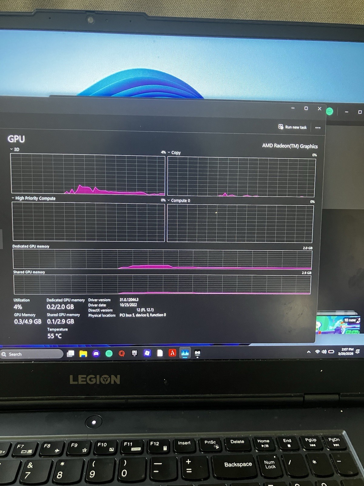 Lenovo Legion 5 17ACH6H Ryzen 5 5600H 16GB 512GB SSD GTX 1650 17″