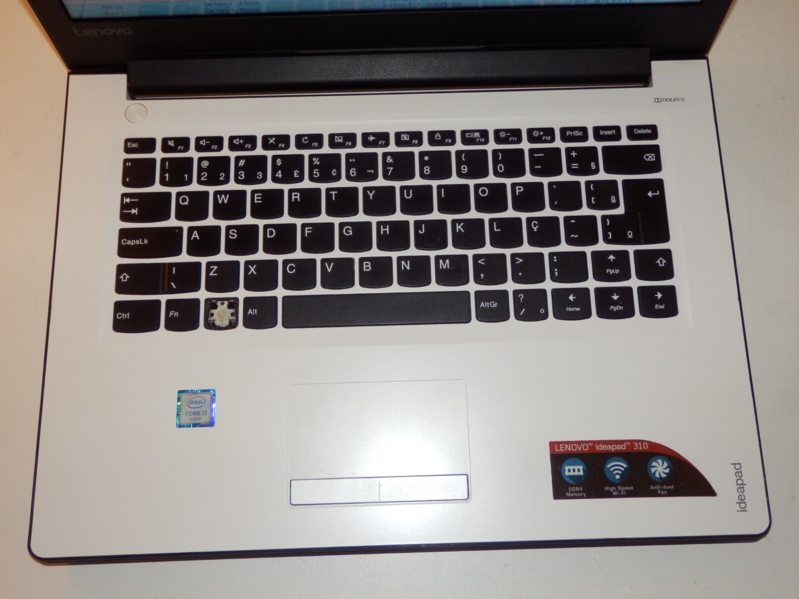 Lenovo IP 310-14ISK – Intel i3-6100U, 4GB Ram, 128GB SSD, HD 520, 14″ Part Faulty