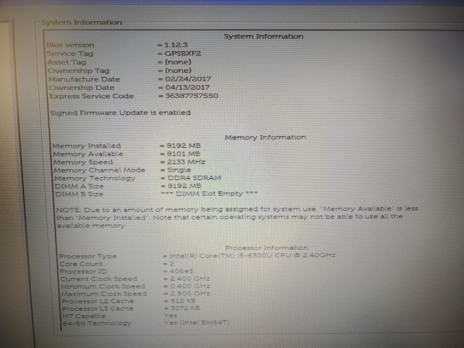 Dell Latitude E7470 14-inch i5-6300U✔8GB✔128GB SSD✔ **NO BATT/ NO OS/ NO A/C**