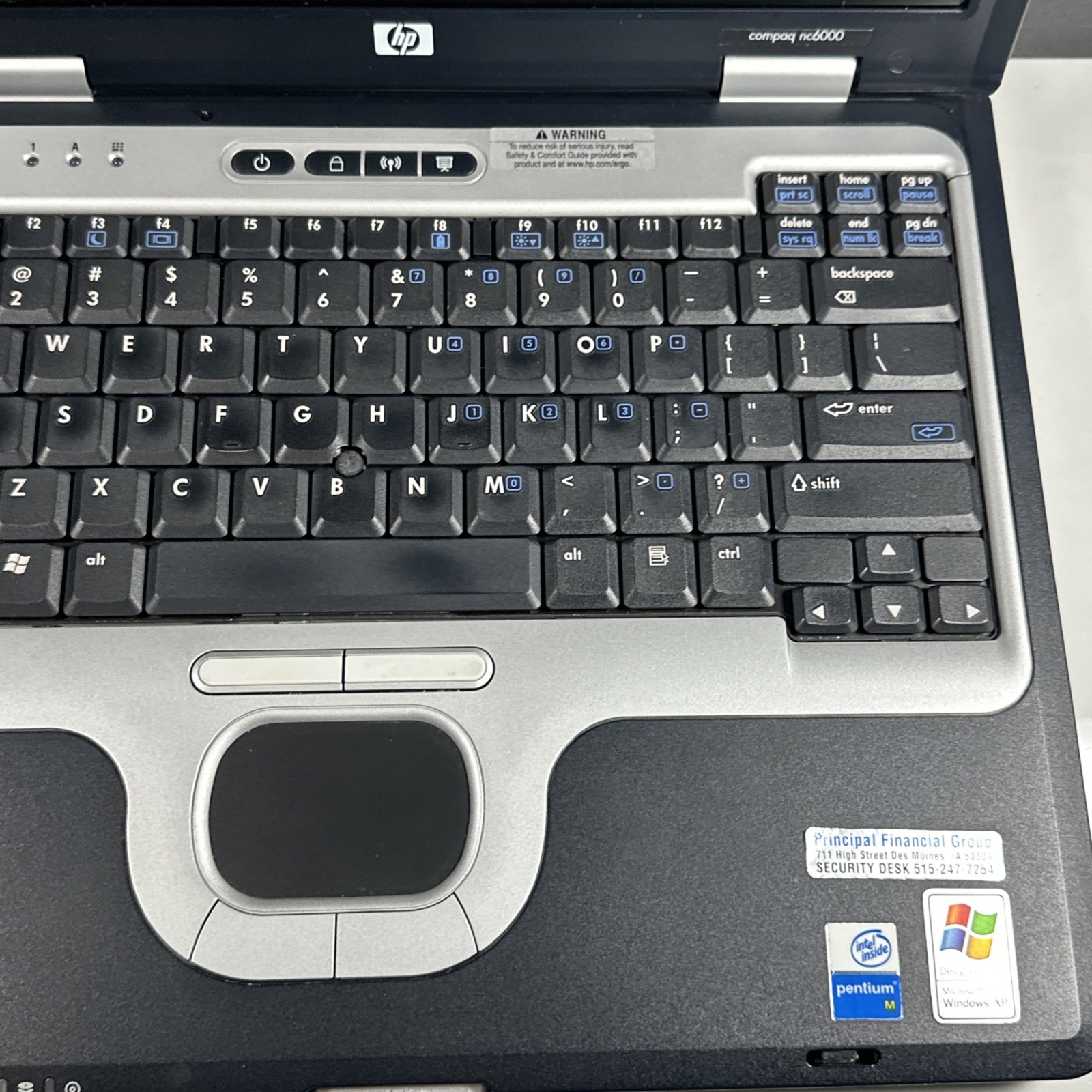 HP Compaq NC6000 Intel Pentium M 512 MB NO HDD