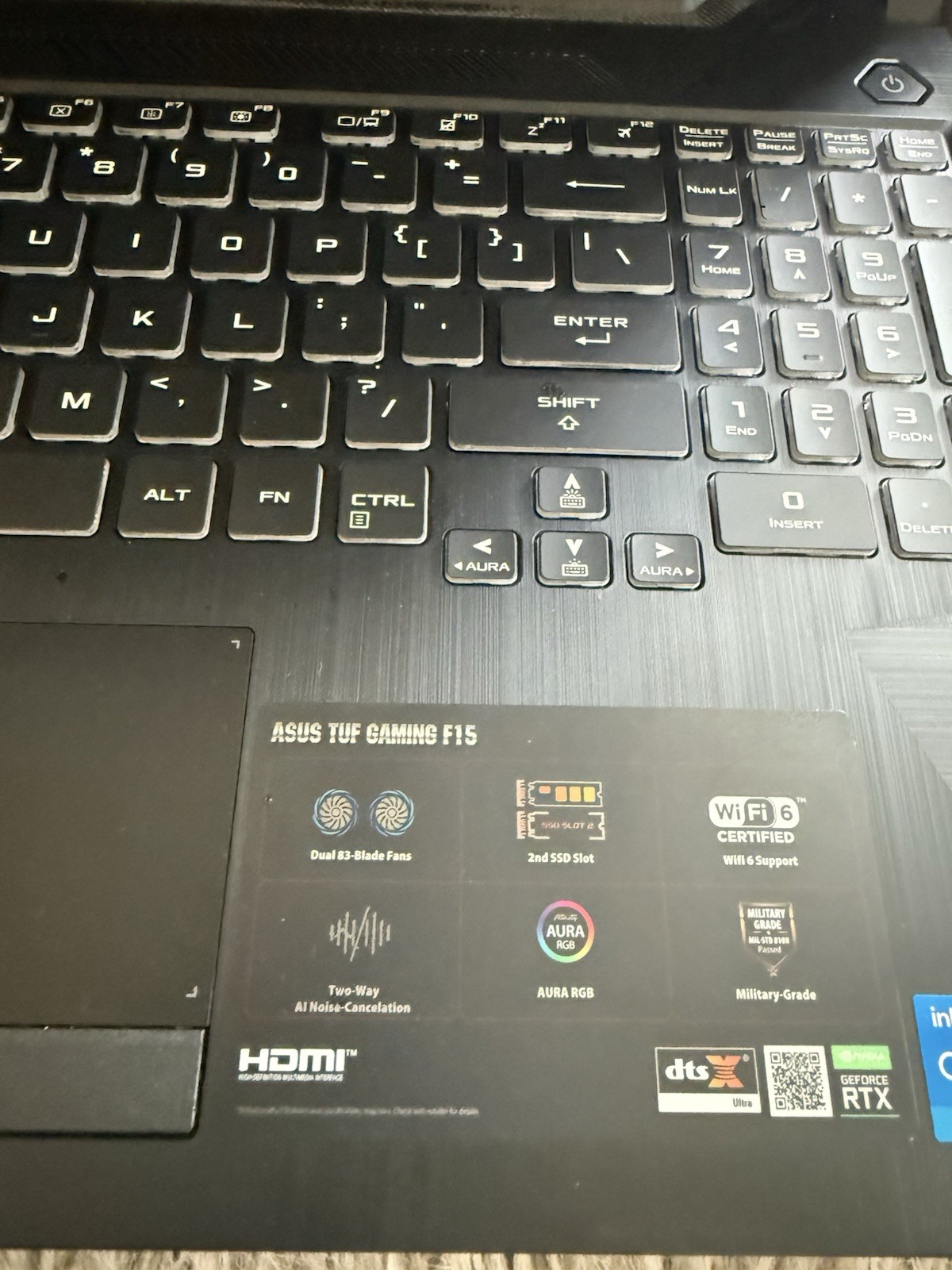 Asus TUF F15 FX506H 15.6″ i5-11400H 2.7GHz 8GB RAM 512GB SSD GeForce RTX 3050