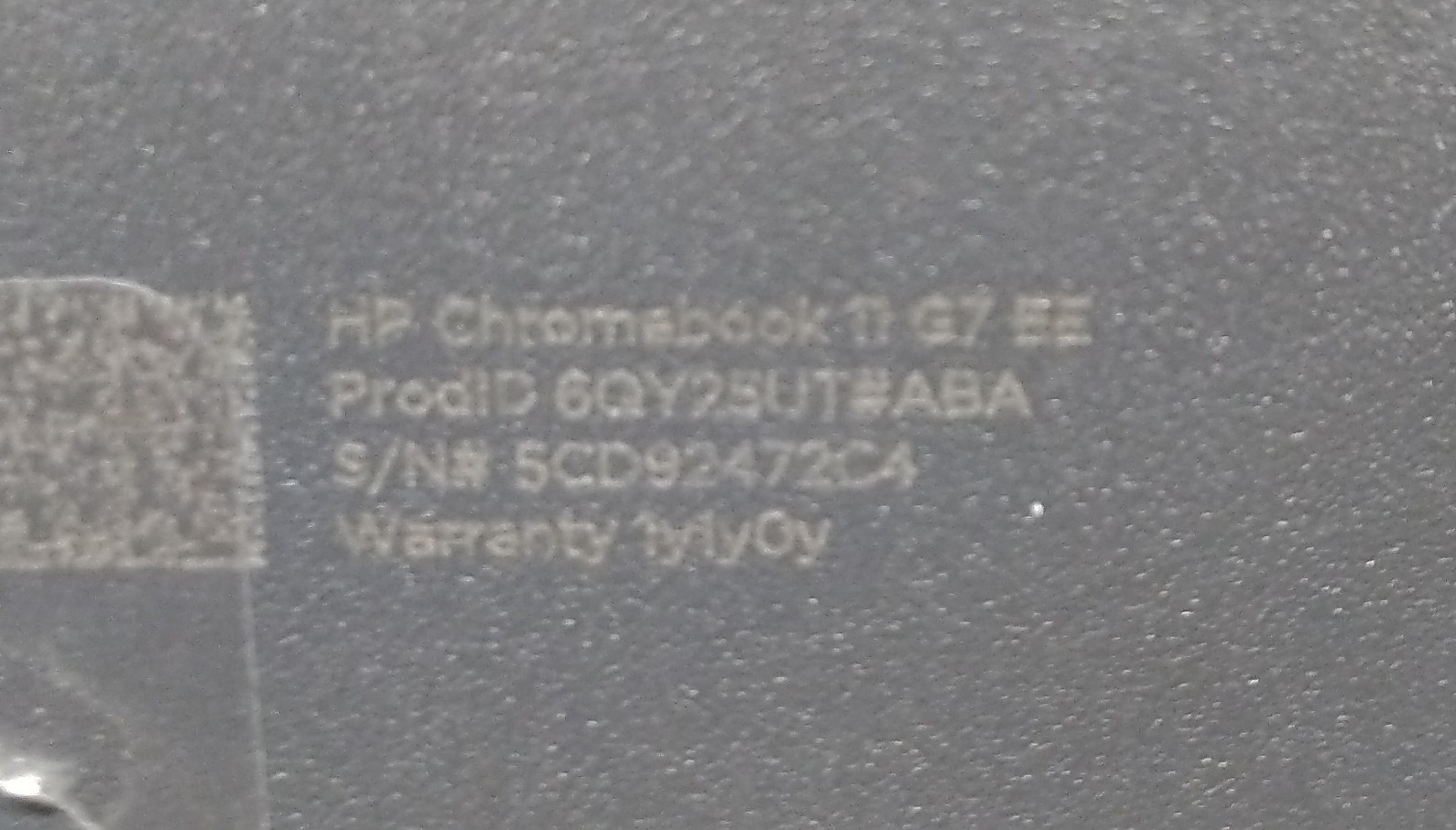 HP Chromebook 11 G7 EE 6QY25UT#ABA Celeron N4000 4GB 32GB