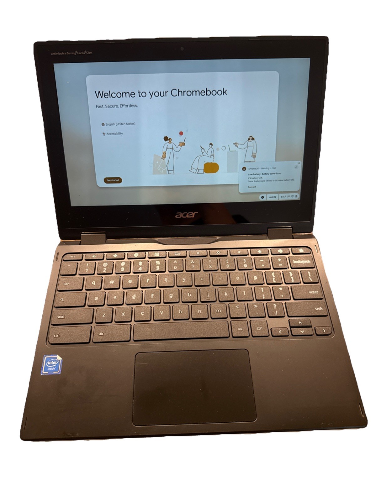 Acer Chromebook R752T WiFi Touchscreen 4GB 32gb Black R752 Series With Charger