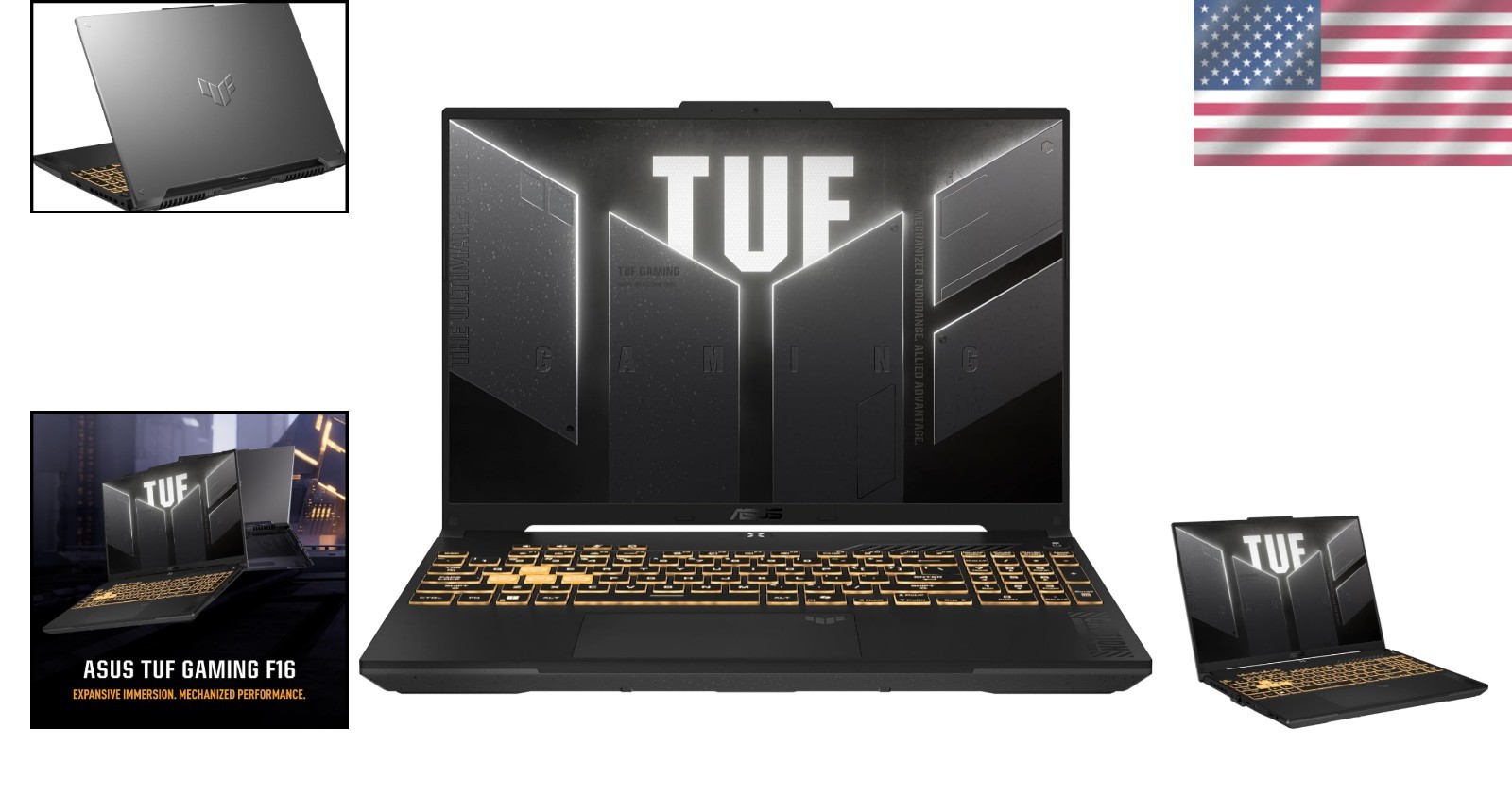 TUF Gaming F16: 16” FHD+ Gaming Laptop with RTX 4050 and Efficient Cooling