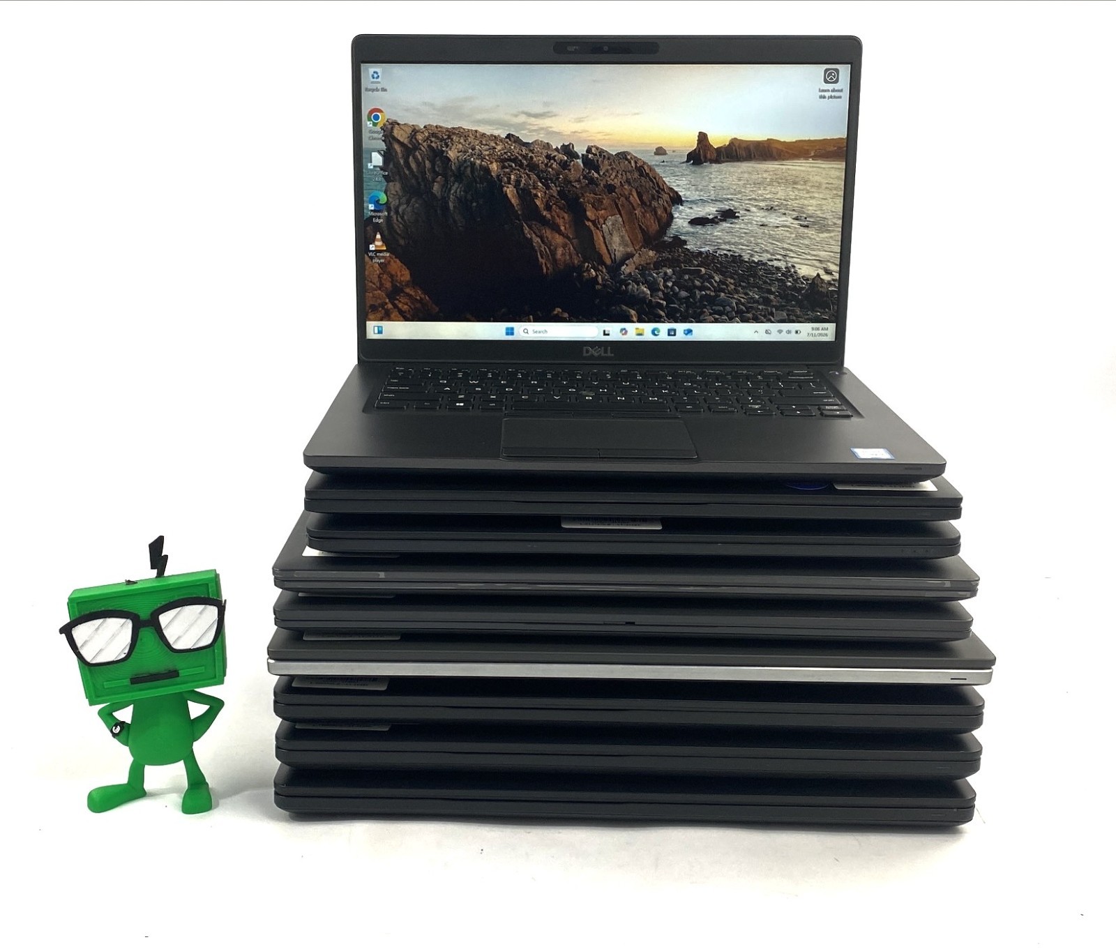 Lot Of Mixed 9 Dell Latitude 5580,5590,5400, E7470,7490,3520,7540 Grade-B.