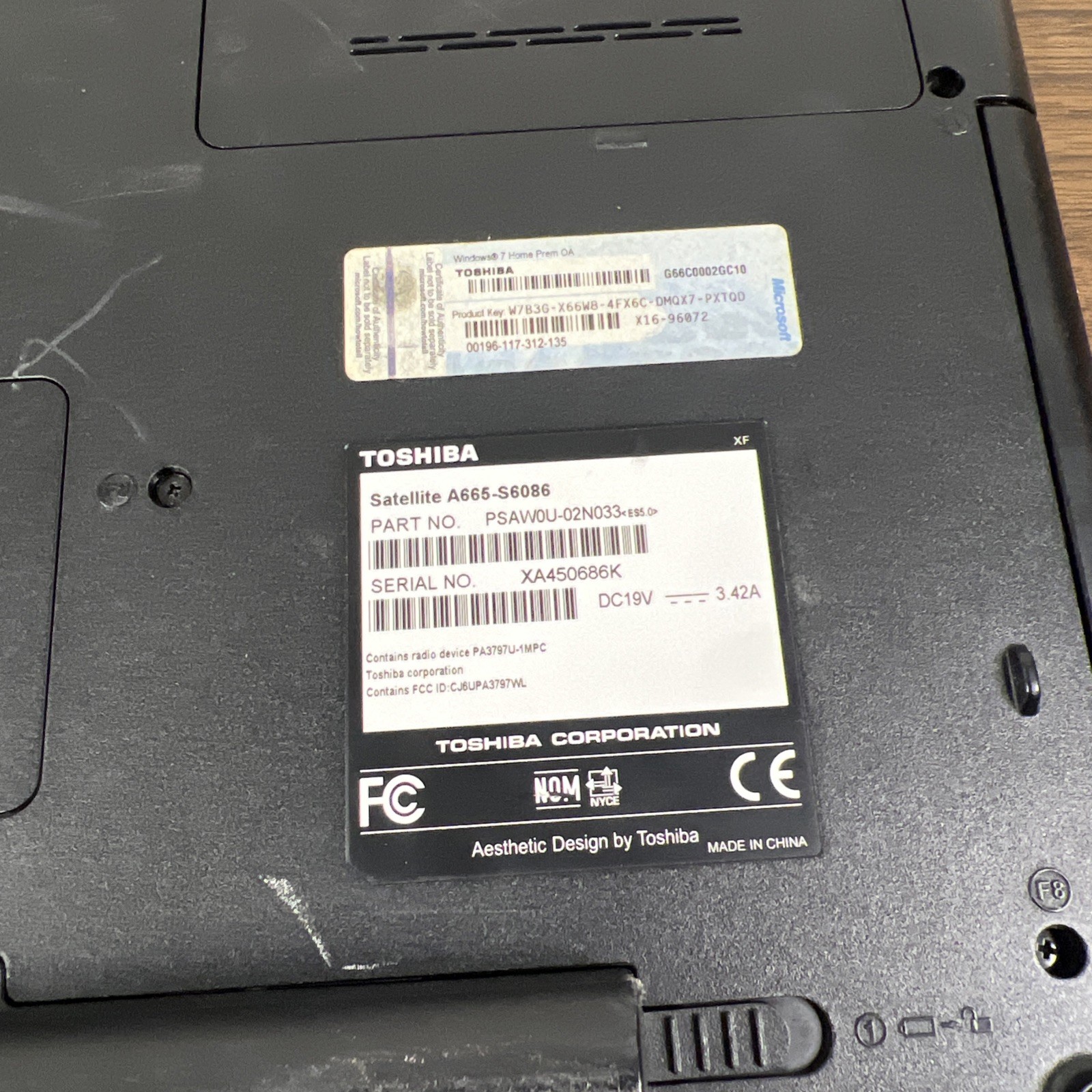 Toshiba Satellite A665 15″ Laptop Intel Core i3 M370 – BOOTS TO BIOS