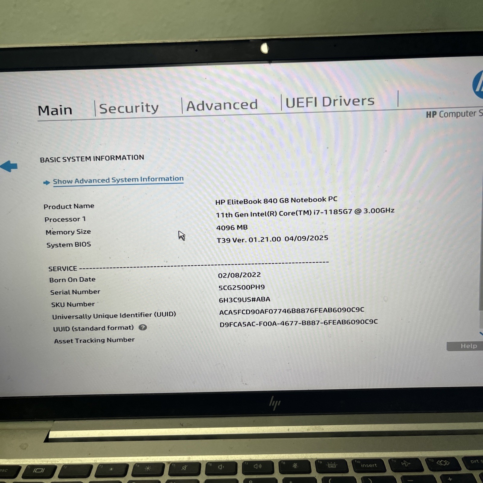 HP EliteBook 840 G8 Laptop Intel Core i7 1165G7 2.8GHZ 14″ NO RAM NO SSD