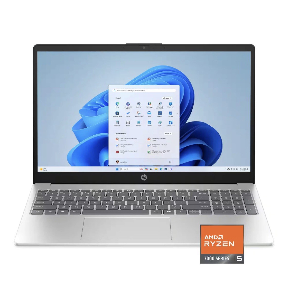 HP – 15.6″ Full HD Touch-Screen Laptop – AMD Ryzen 5 7520U 2023 – 8GB Memory …