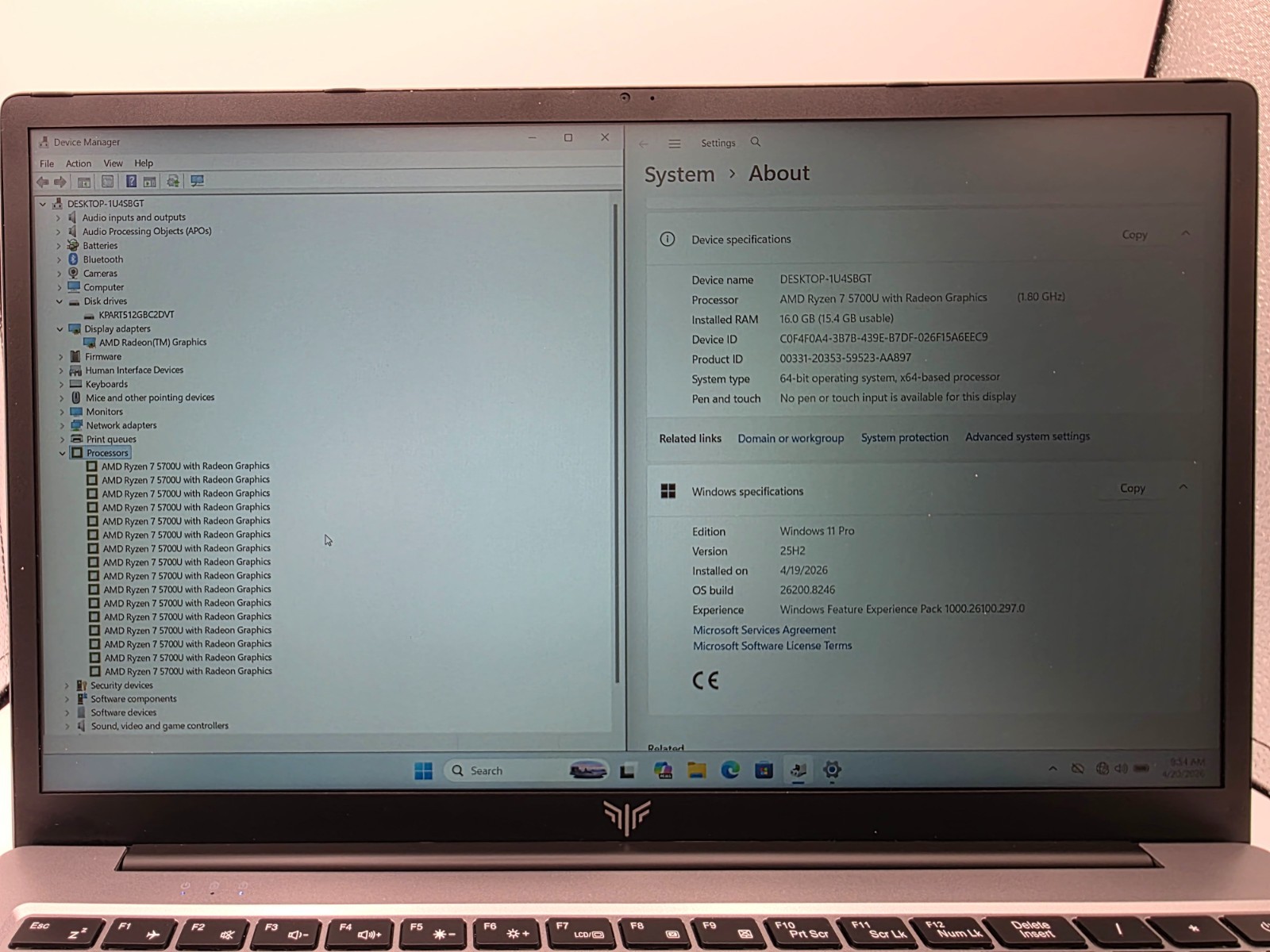 Maibenben Powerful Ryzen 7 – 16GB RAM, 512GB SSD, Win 11 Pro – Fast Performance