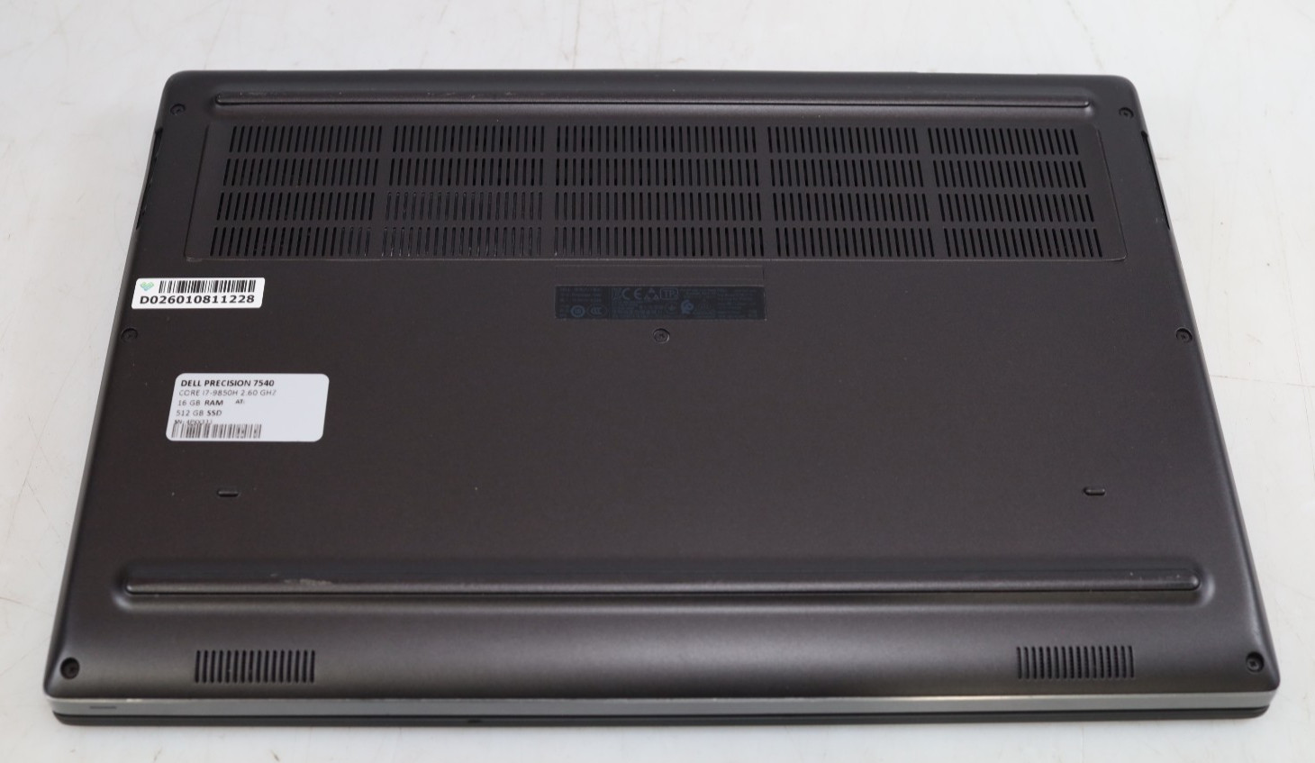 Dell Precision 7540 15.6″ Intel i7-9850H 16GB 512GB SSD Quadro T1000 No COA OS