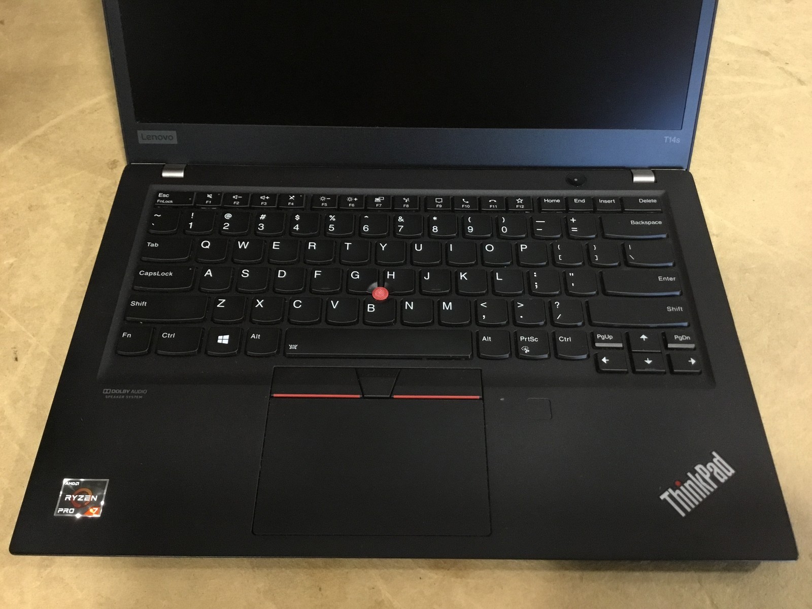Lenovo ThinkPad T14s Gen 1 14″ Laptop Ryzen 7 Pro 4750U 512GB No Charger Grade C