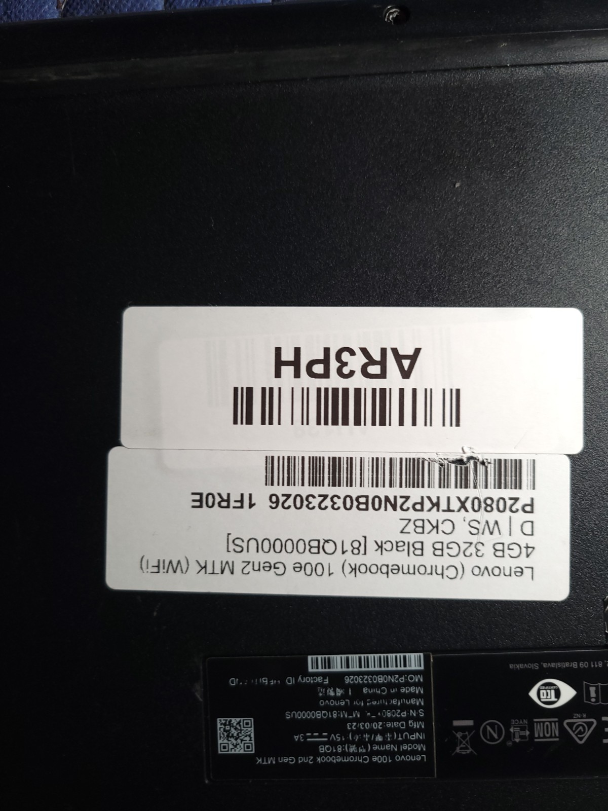 Lenovo 100e Chromebook 2nd Gen MTK 11.6″ MT8173C 4GB 32GB Chrome OS Black