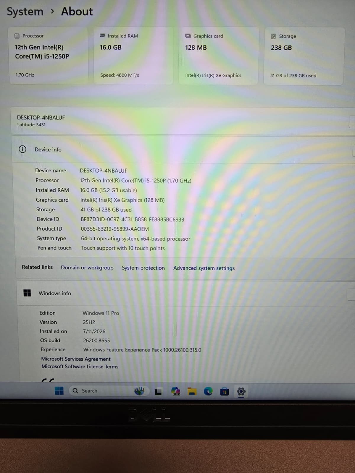Dell Latitude 5431 TouchScreen | i5 1250P 16GB DDR5 RAM 256GB NVMe SSD | FHD FPS