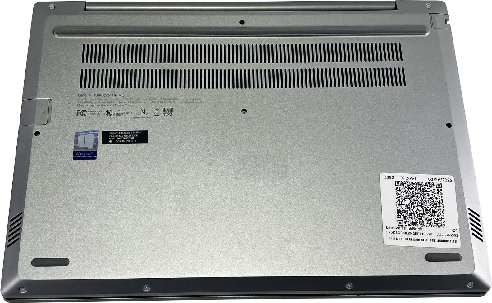 Lenovo ThinkBook 14-IML 14″ Laptop i5 10th 256GB SSD 8GB RAM Win11 Pro (Z3E2) CB