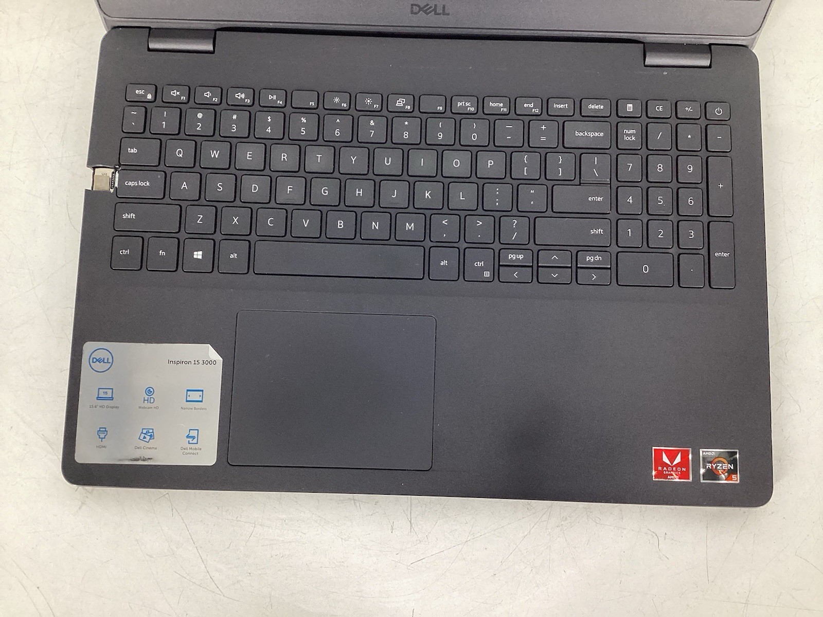 Dell Inspiron 3505 15.6″ (Ryzen 5 3450U, Radeon Vega, 8GB RAM, No SSD/OS) *Read