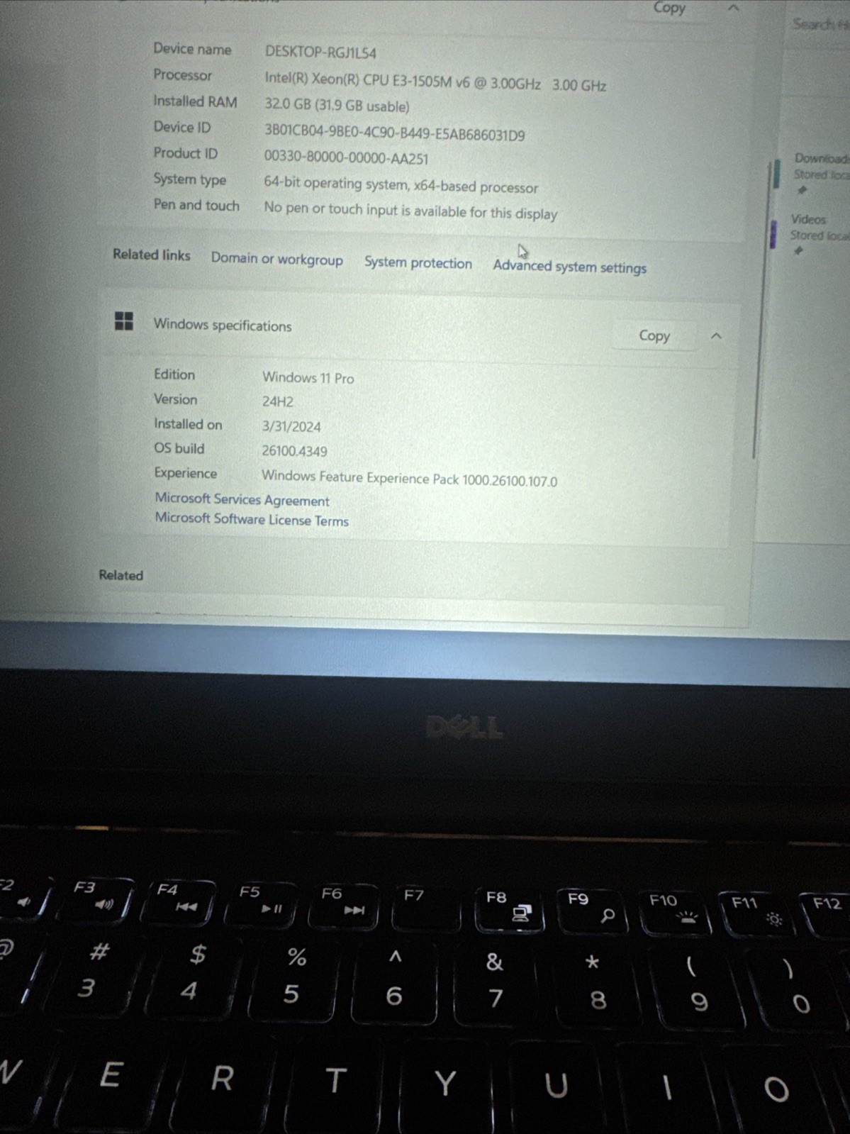 DELL PRECISION 5520 | XEON E-1505M V6 | 1TB 32GB | Win 11Pro-Excellent Battery!