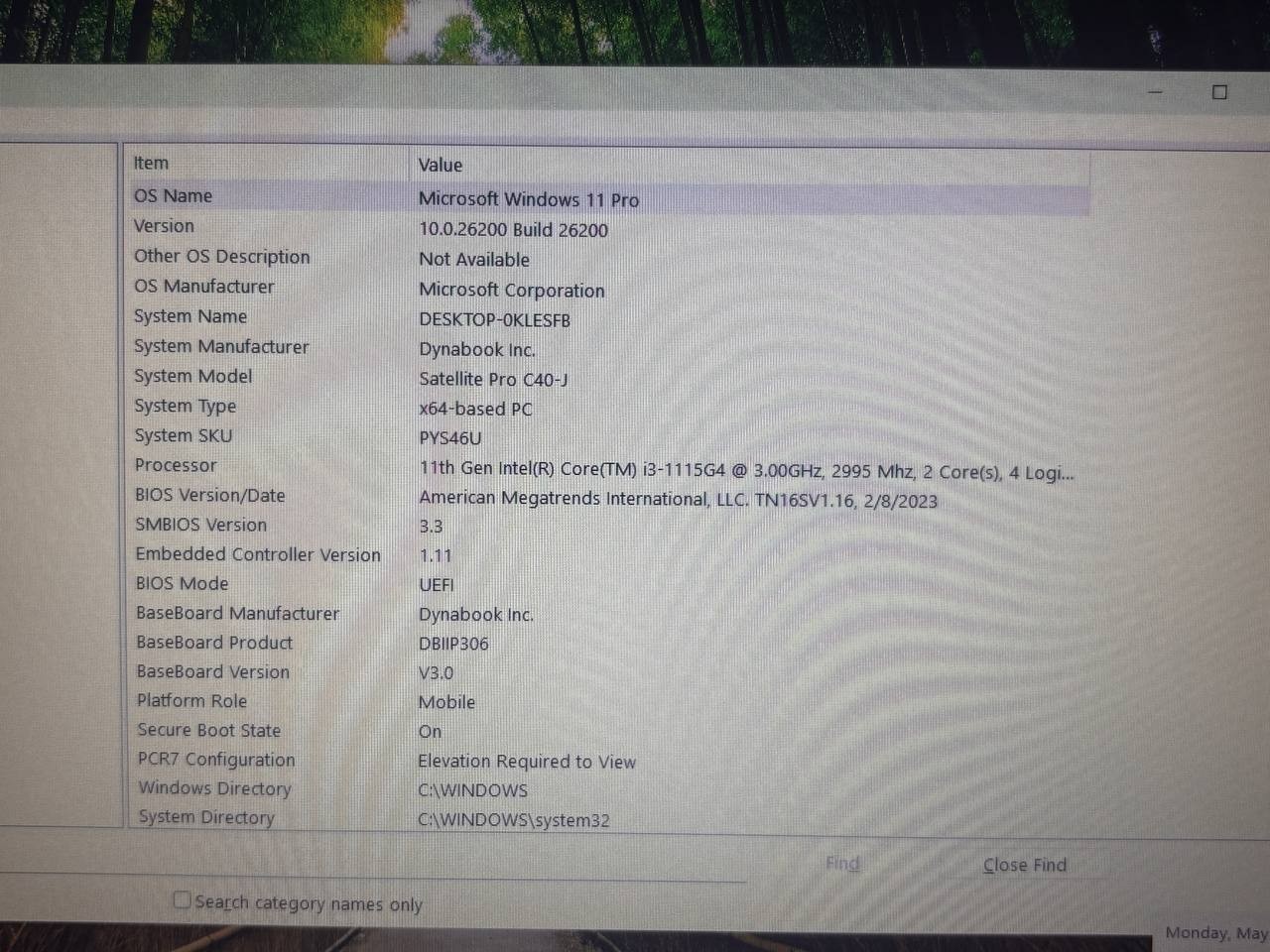 Dynabook Satellite Pro C40-J 14″ Core i3 11th Gen 8GB Ram 256GB SSD Win 11 PH9