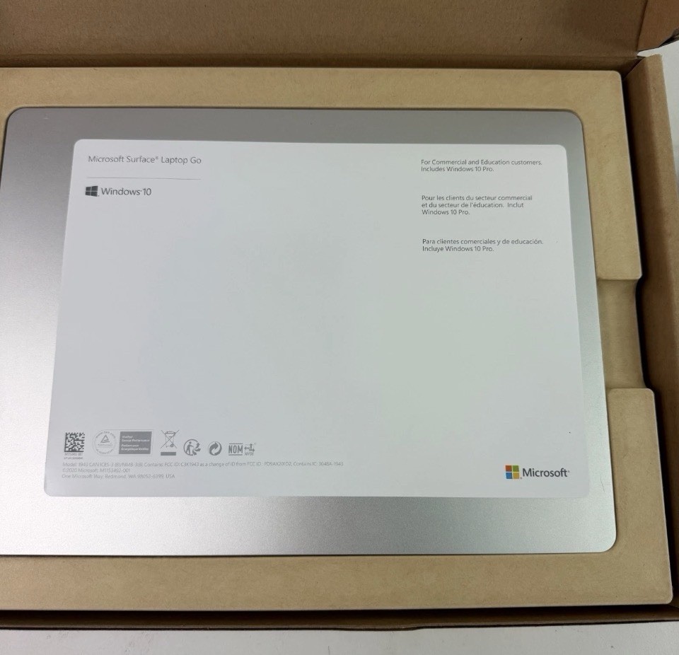 Microsoft Surface Laptop Go 1943 10th Gen 64GB 4GB RAM Windows 10 New In Box