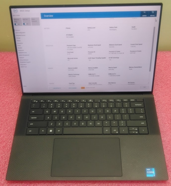 Dell XPS 15 9520 – i7-12700H 14-Core – 1TB NVMe- 24GB DDR5 – NVIDIA RTX 3050 Ti