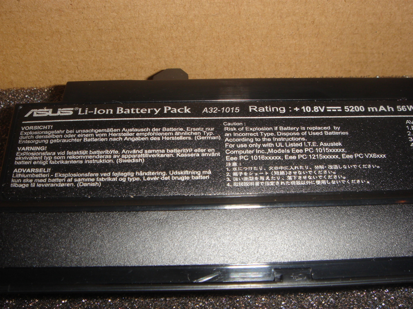 Genuine ASUS A32-1015 eeePC 1015 1015p 1015pe 1016 1016p 1215 Battery