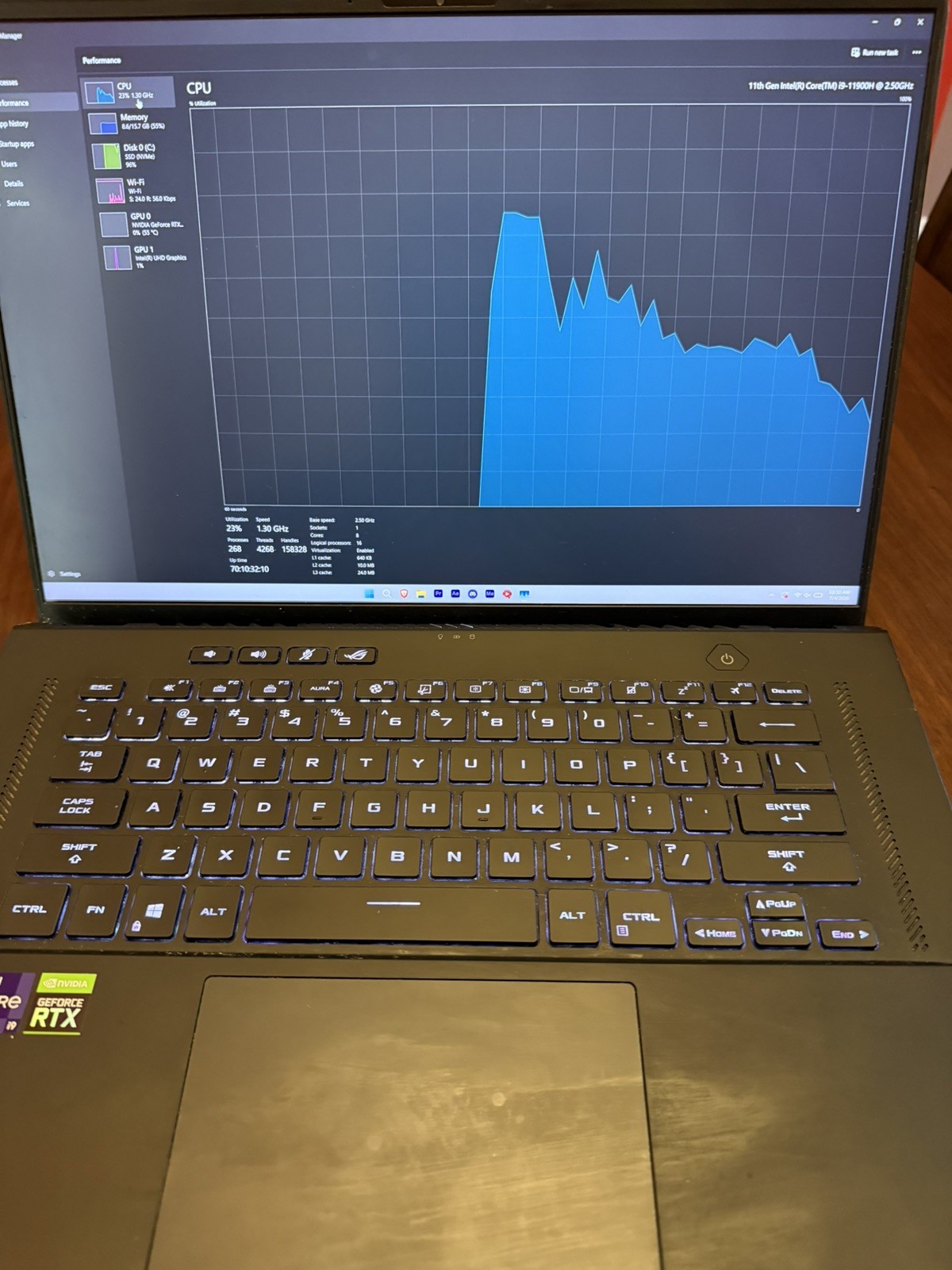 ASUS ROG STRIX GAMING G15 2022, RTX 3060, 1TB STORAGE, 16GB RAM, INTEL I9-11900H