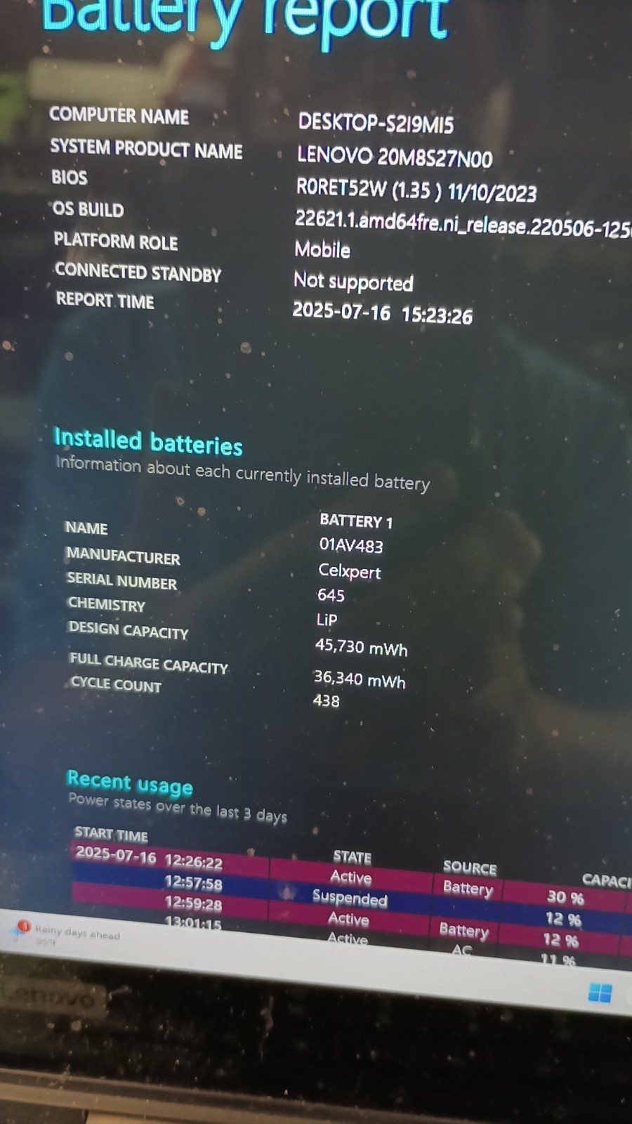 7164 L380 Yoga 2in1 w/charger.i3 8130U.8GB.128GB M.2.13.3″FHD.W11 Pro.Read!!!