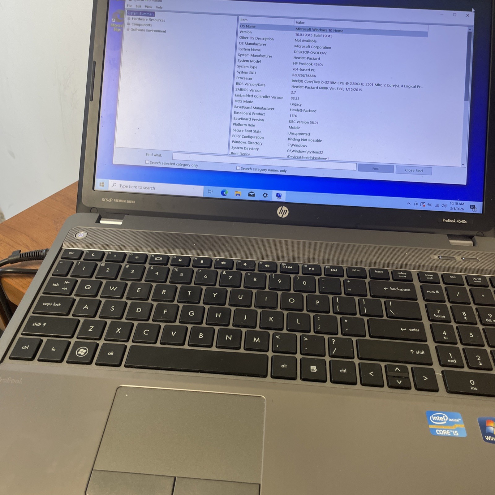 HP Probook 4540s