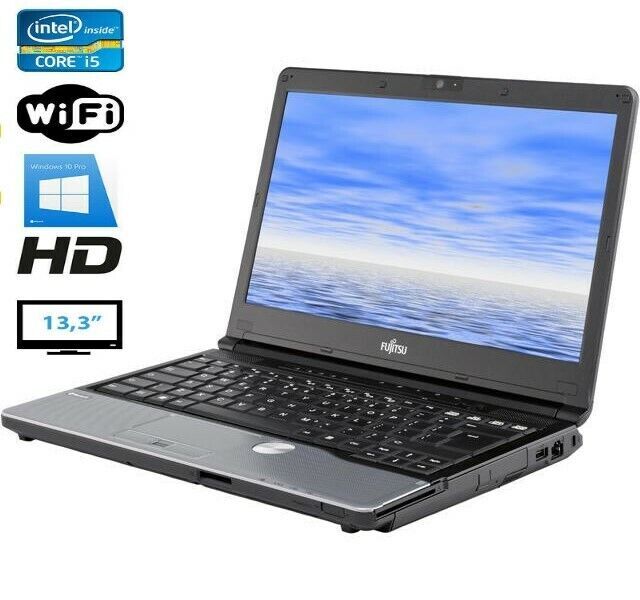 Fujitsu S762 i5-3320M 4GB 320GB DVD HD 13.3′ Windows 7/10 PRO