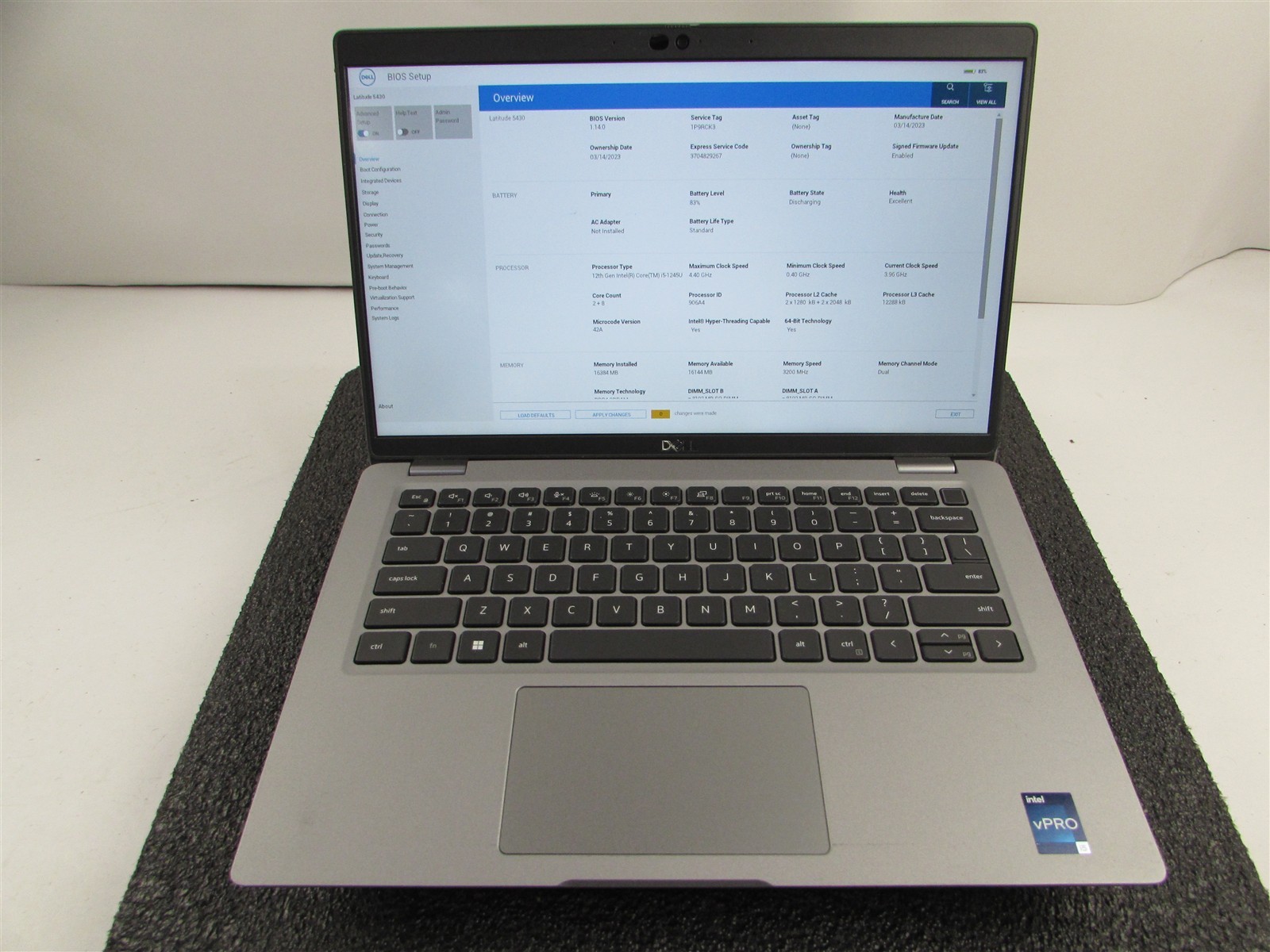 DELL LATITUDE 5430 1920X1080 FHD TOUCH I5-1245U 256GB SSD 16GB RAM NO O.S