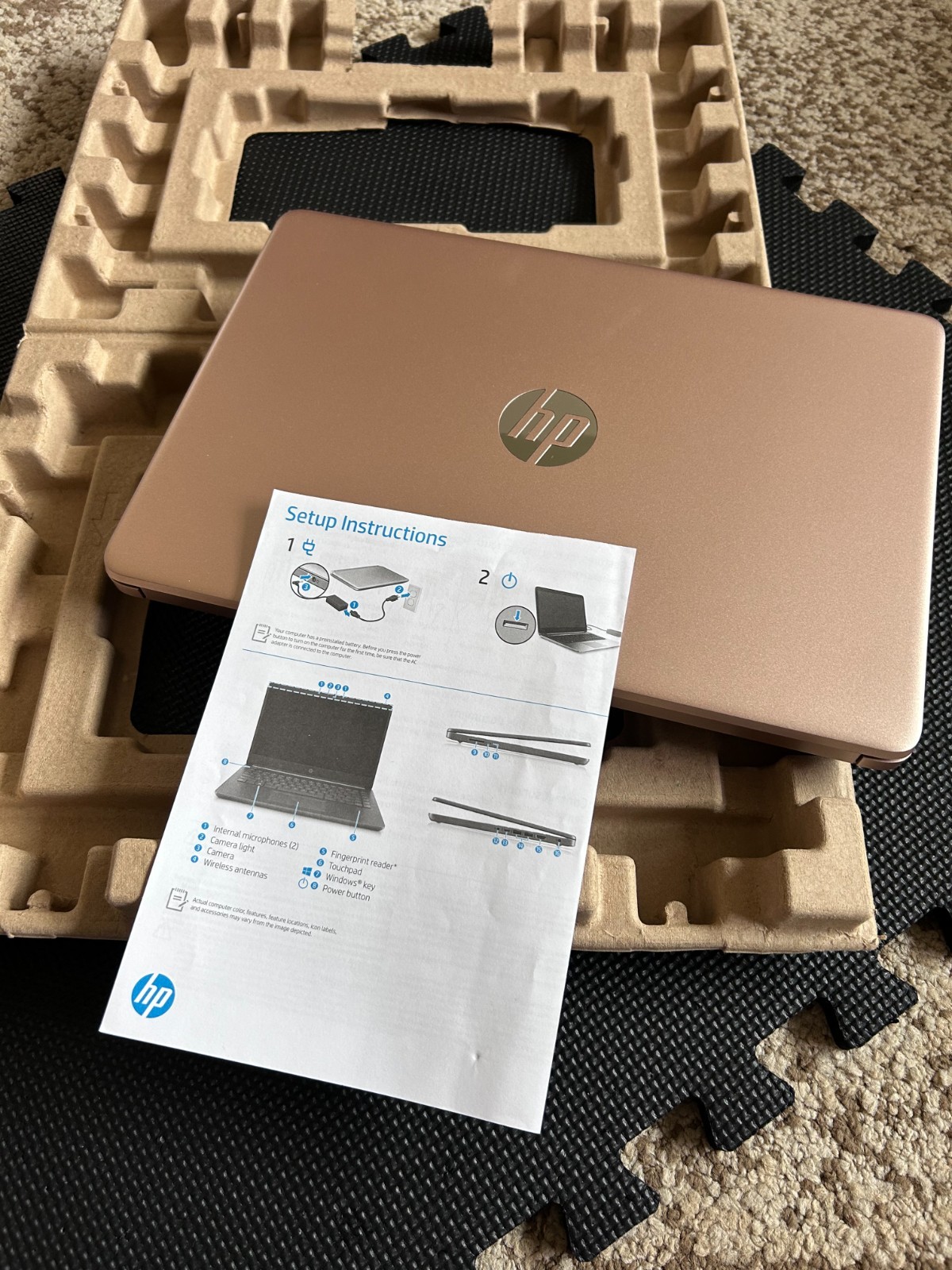 HP – 14″ Laptop – Intel Processor N150 – 4GB Memory – 128GB UFS – Pale Rose Gold