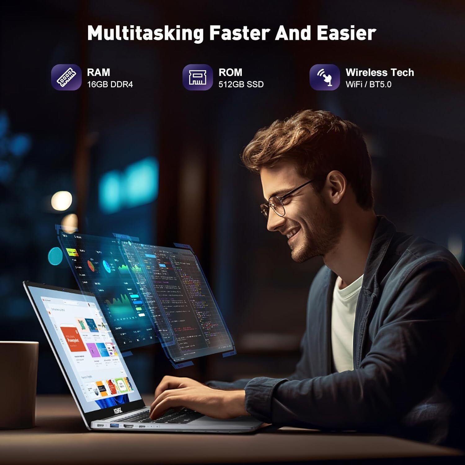 [90% NEW] ACEMAGIC 15.6″ Laptop Intel N97 16GB DDR4 RAM 512GB SSD WIFI win11 Pro