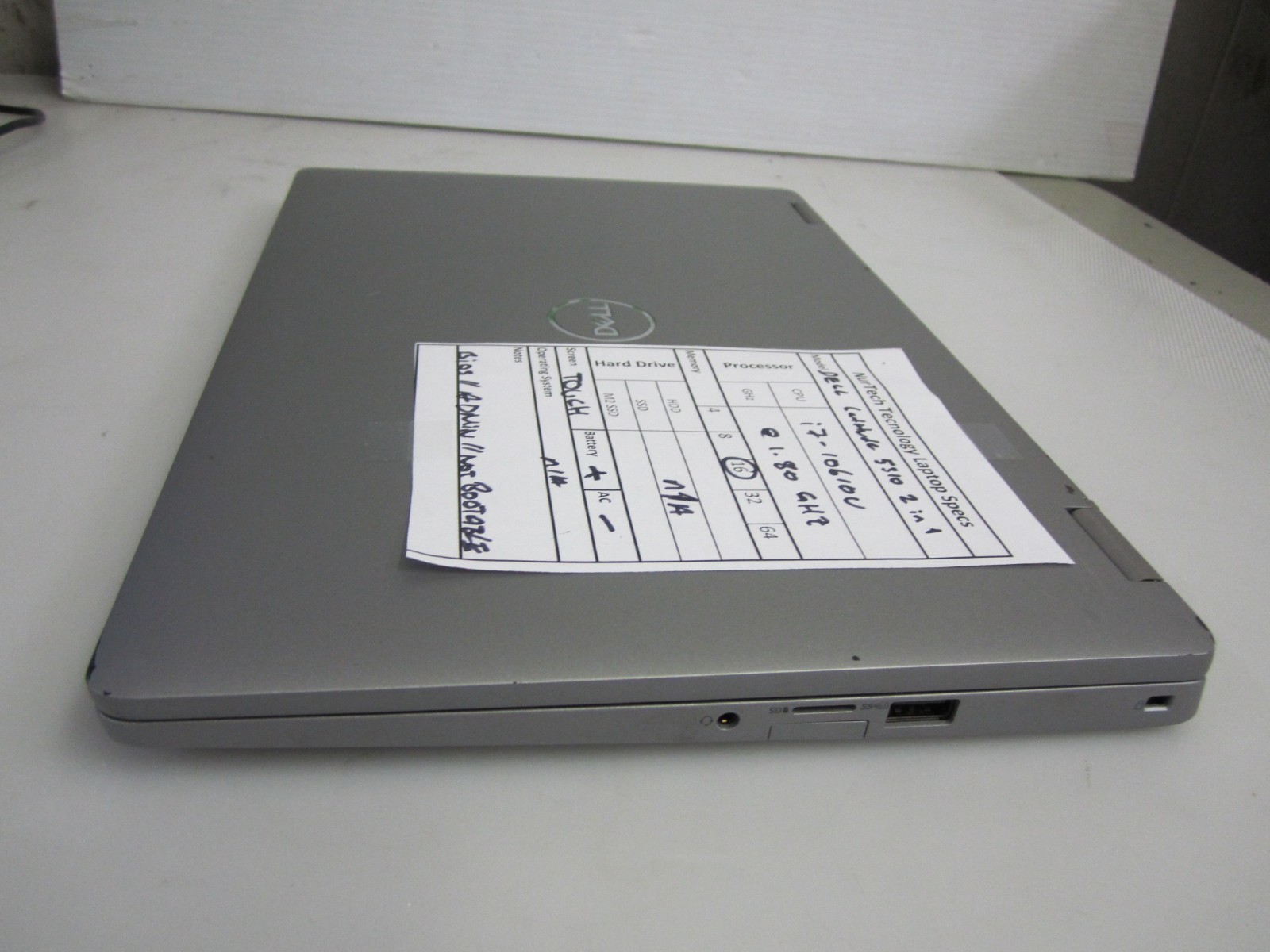 Dell Latitude 5310 2-in-1 i7-10610U 1.80GHz 16GB NO HDD/AC/OS Laptop BIOS