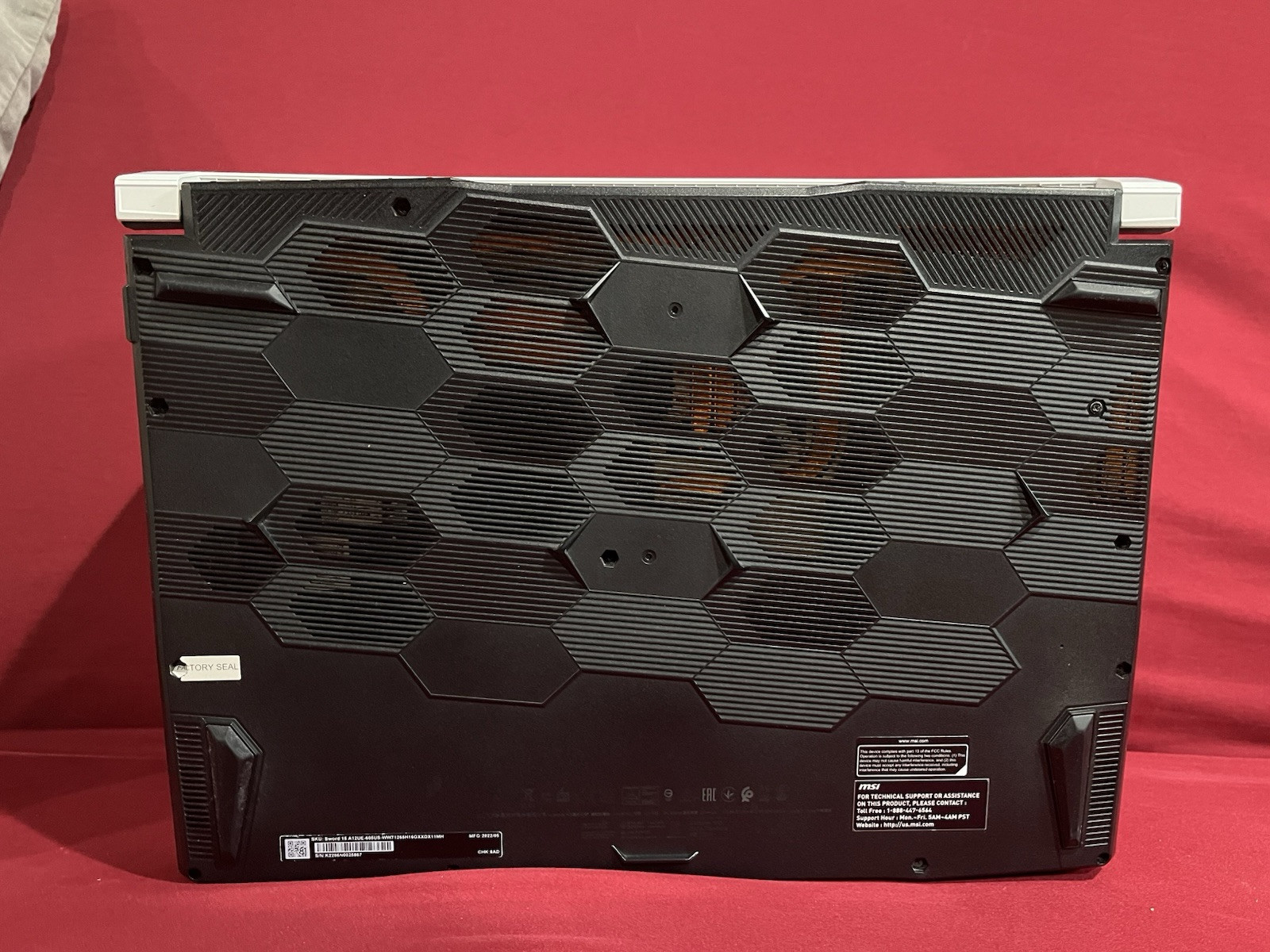 Msi Sword A12UE 15 Gaming Laptop, 144Hz, Geforce RTX 3060, 16GB ram, 12th gen i7