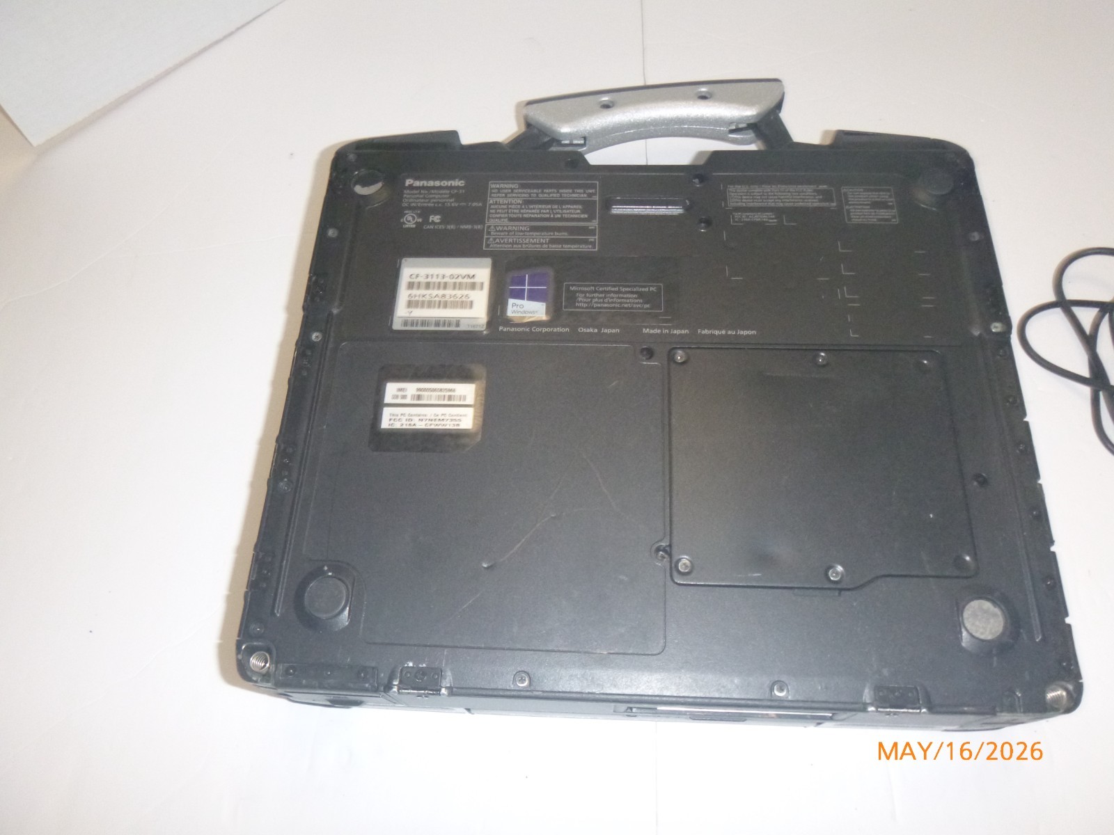 Panasonic Toughbook i7 5600M 2.6GHz 8GB 500GB – Win 11 Pro -MK5 CF-3113-02VM