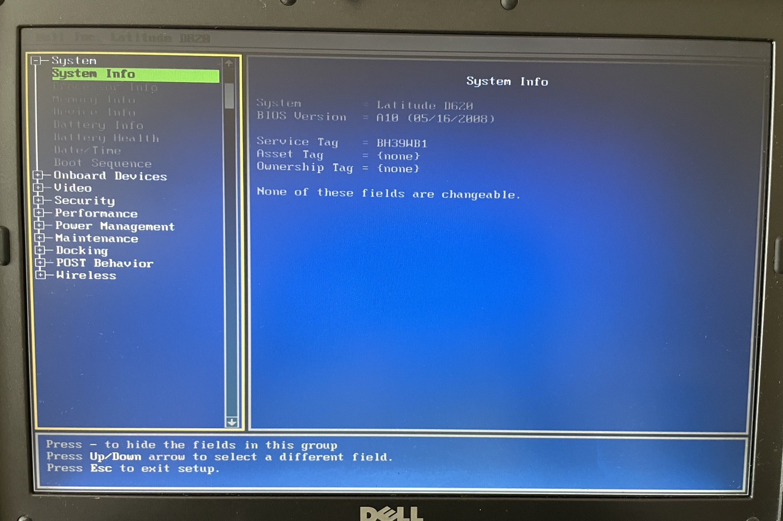 Dell Latitude D620 Retro Windows XP Laptop (9WB1)