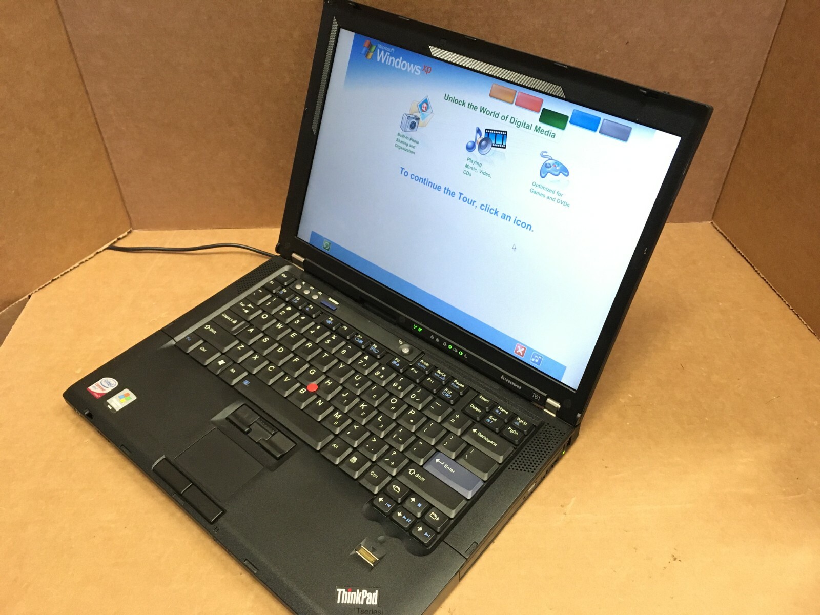 IBM Lenovo ThinkPad T61 14″IN LCD T7300 2.00GHz 2GB RAM 80GB HDD Windows XP PRO