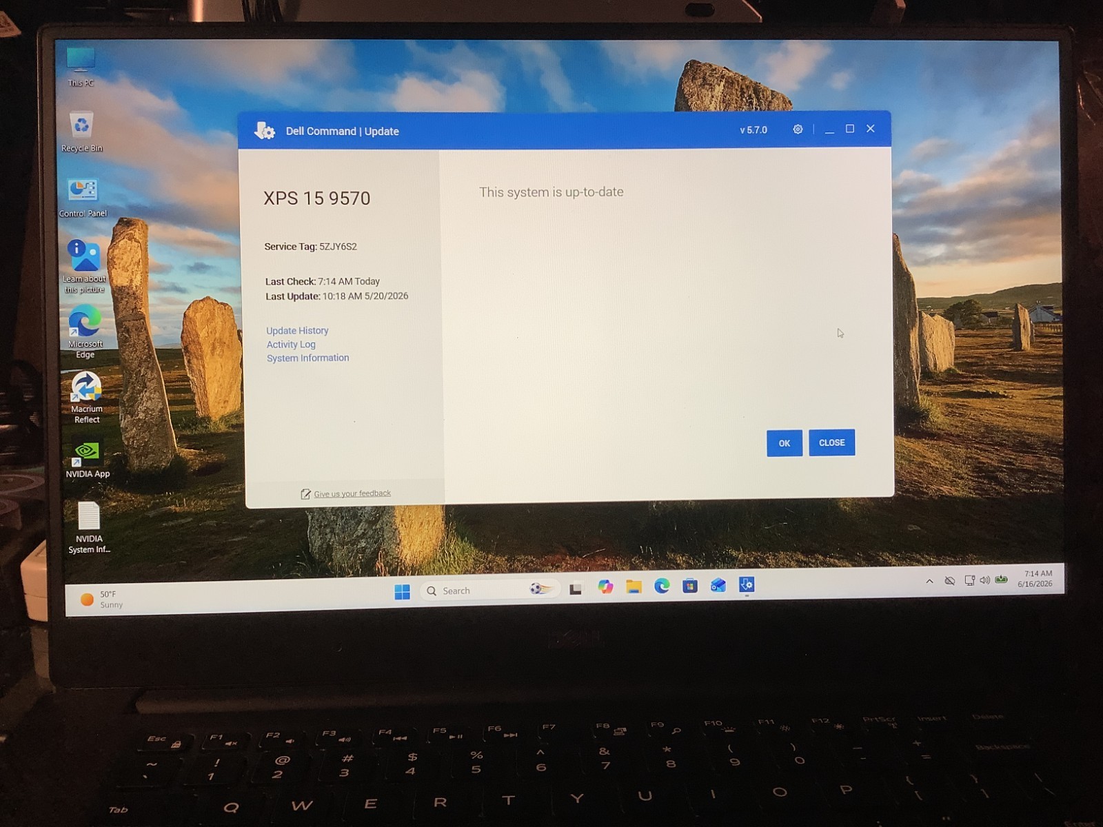 Dell XPS 9570, Gaming-GTX1050Ti, i7-8750H, 16GB – 512GB Windows 11 Home #5ZJY6S2