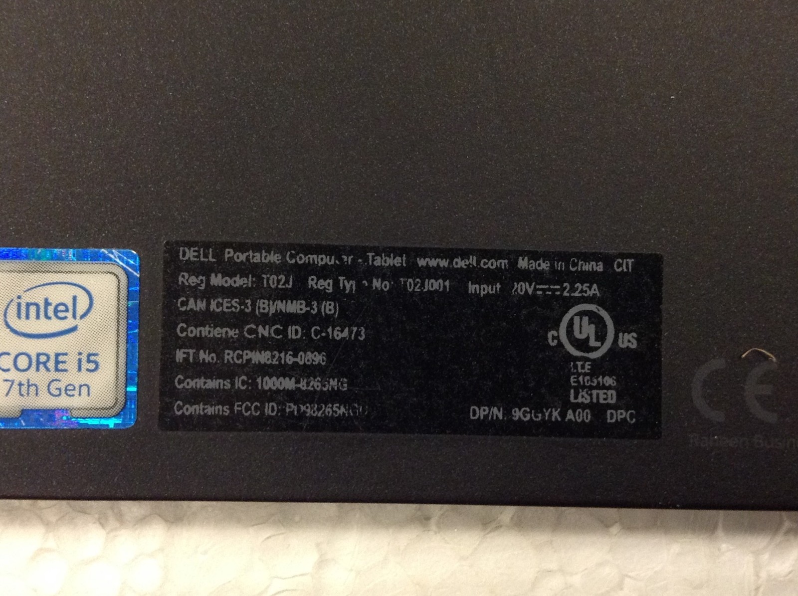 Dell Latitude 7285 2-in-1 Touch Laptop i5-7Y57 1.20Ghz 12.3″ w/ 8GB, 128Gb M2