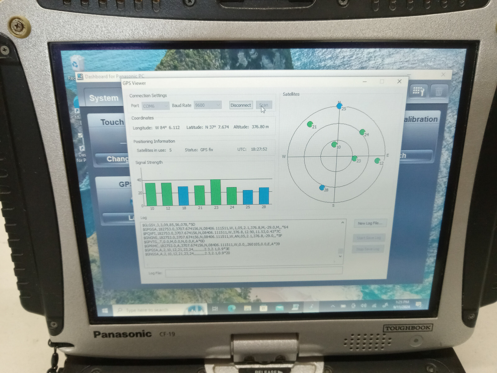 Panasonic Toughbook RUGGED CF-19 i5-2.70GHz 128 SSD/4GB RAM WIFI BLUE 4G & GPS