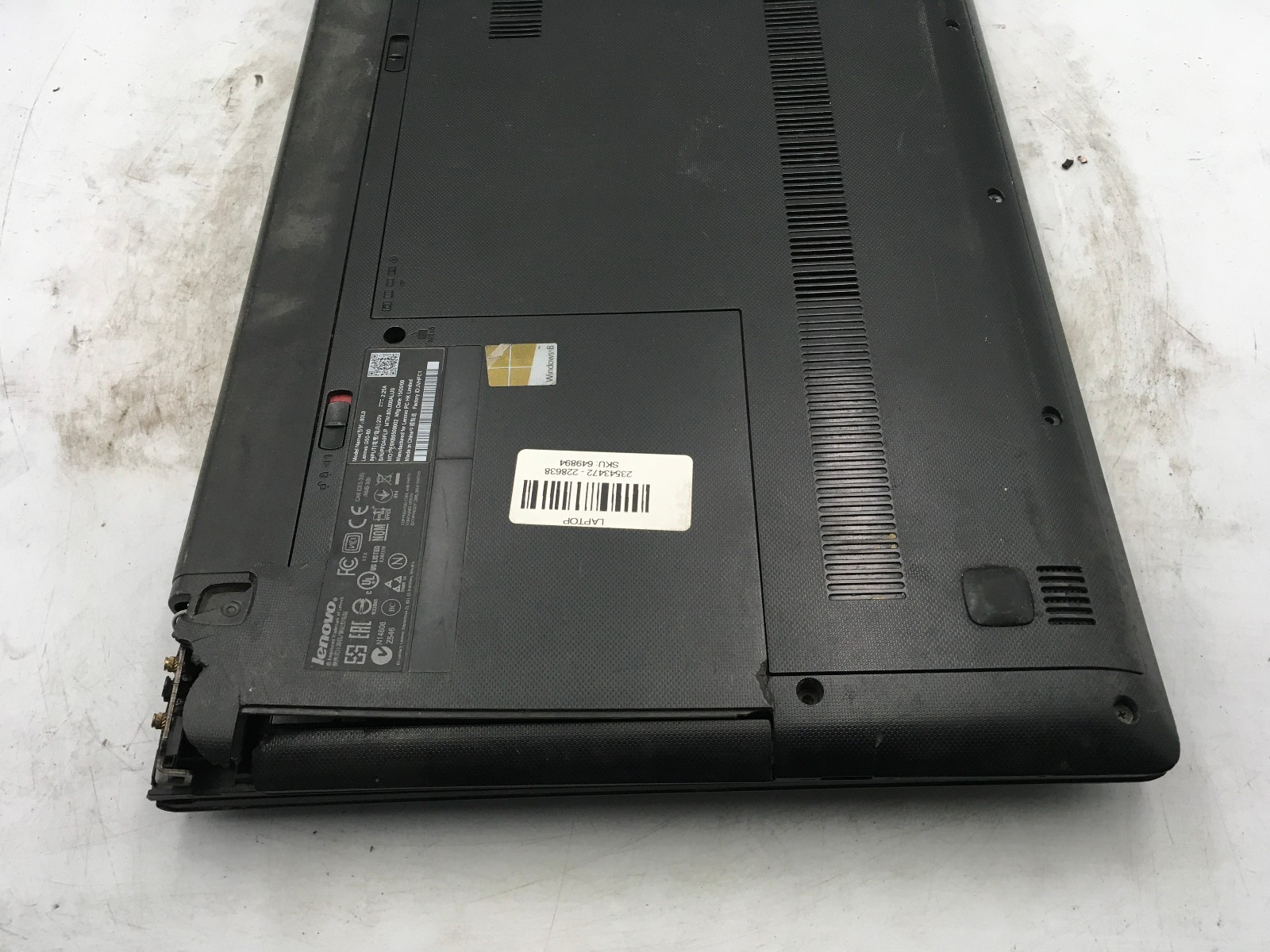 LENOVO G50-80 – FOR PARTS/REPAIR – INTEL I3 4TH GEN – NO RAM – NO OS – READ – BB