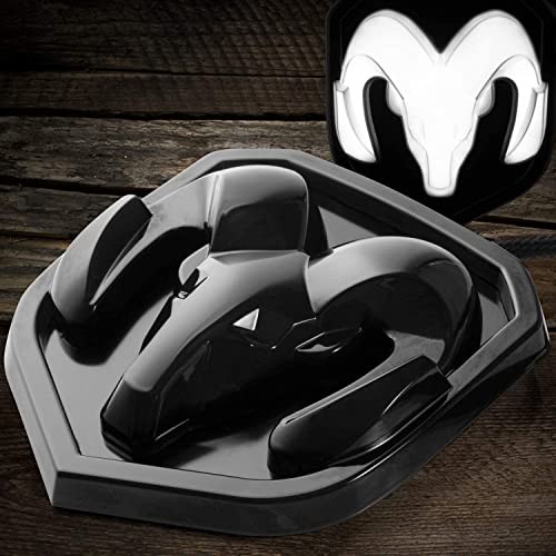 2009-18 RAM Lighted Grille Emblem,Black/Black