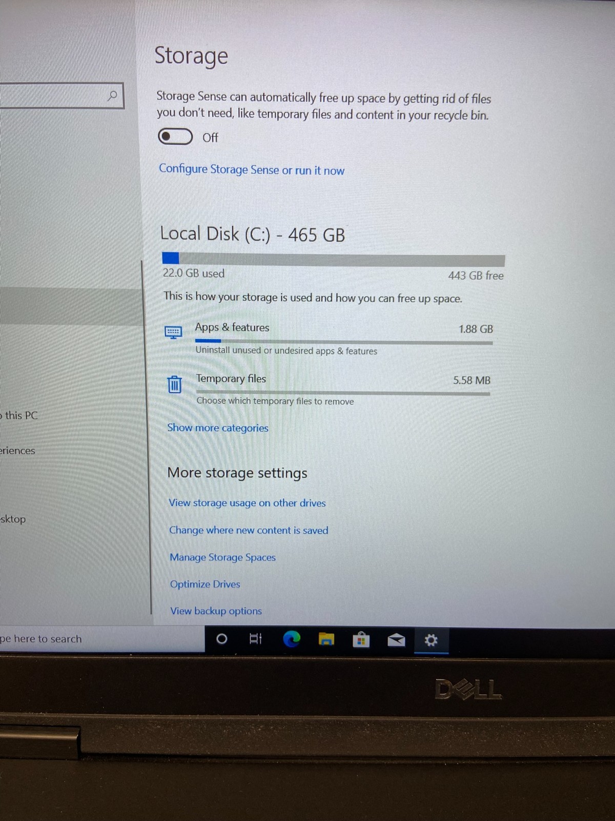 Dell 3530 Laptop 15.6″ Display Intel Core i5 8th Gen. 500GB HD – 8GB RAM