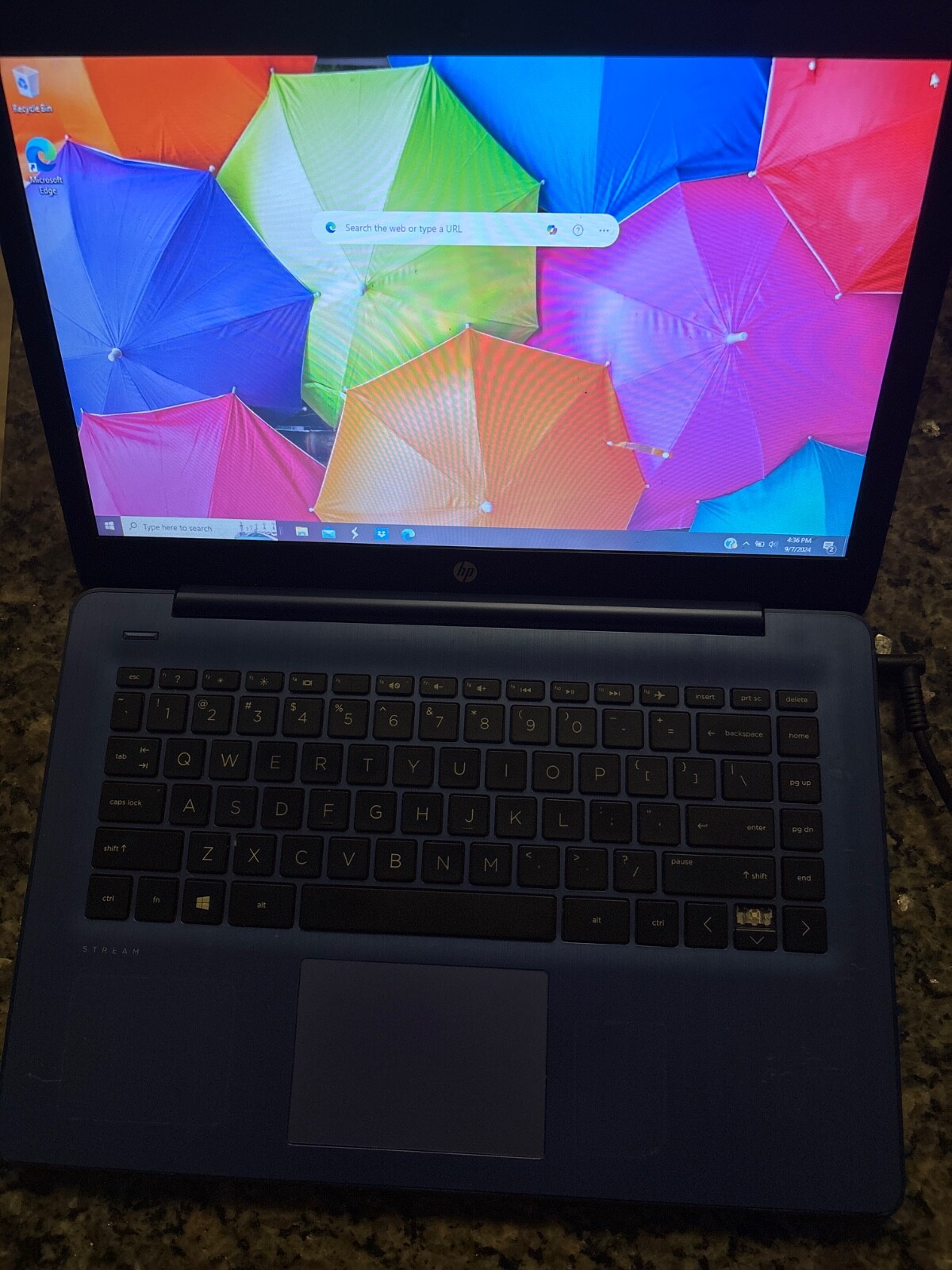 Used HP Stream Laptop 14 ,Royal Blue ,64 GB,Windows 10