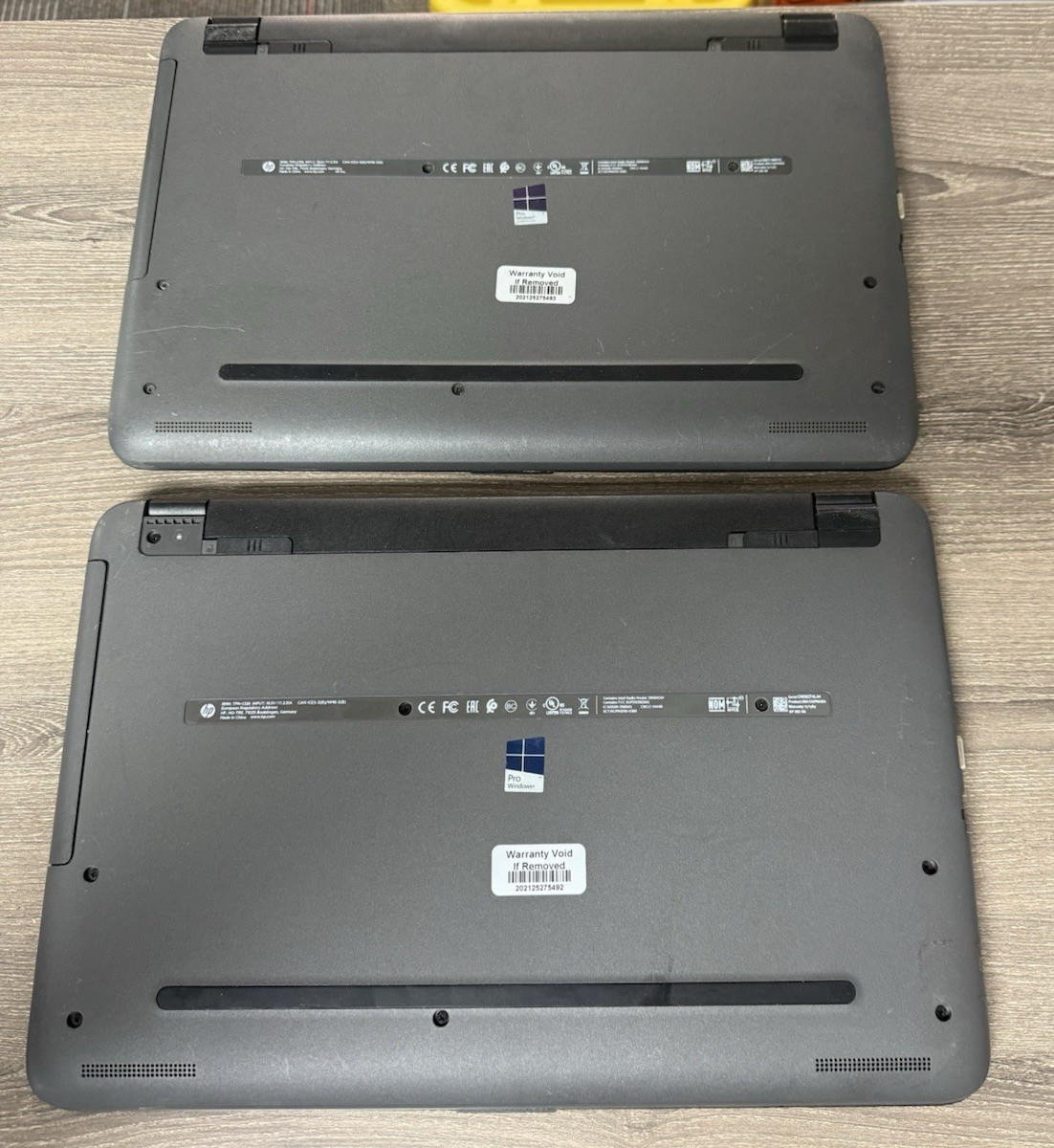 LOT OF 2 HP 255 G5 AMD E2-7110 1.8GHz HDD 500GB RAM 4GB AS IS