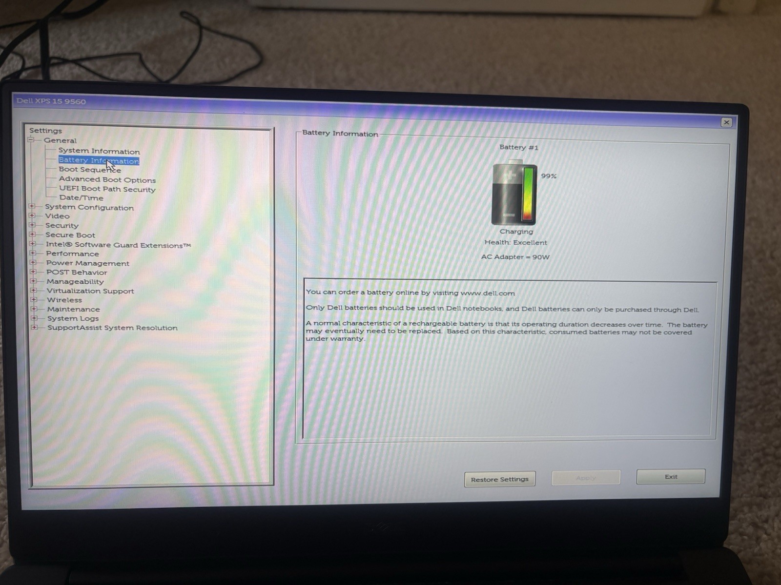 Dell XPS 15 9560 15.6″ i7-7700HQ 16GB SSD GTX 1050 Win11 Pro Silver