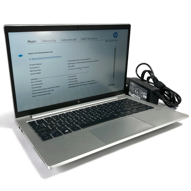 HP EliteBook 835 G7 13.3″ Ryzen 5 Pro 4650U 2.1GHz 8GB 512GB NVMe SSD – Win 11